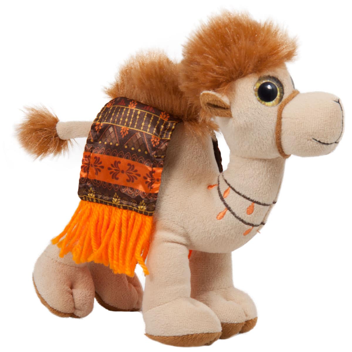 Camel with colorful saddle - Brown