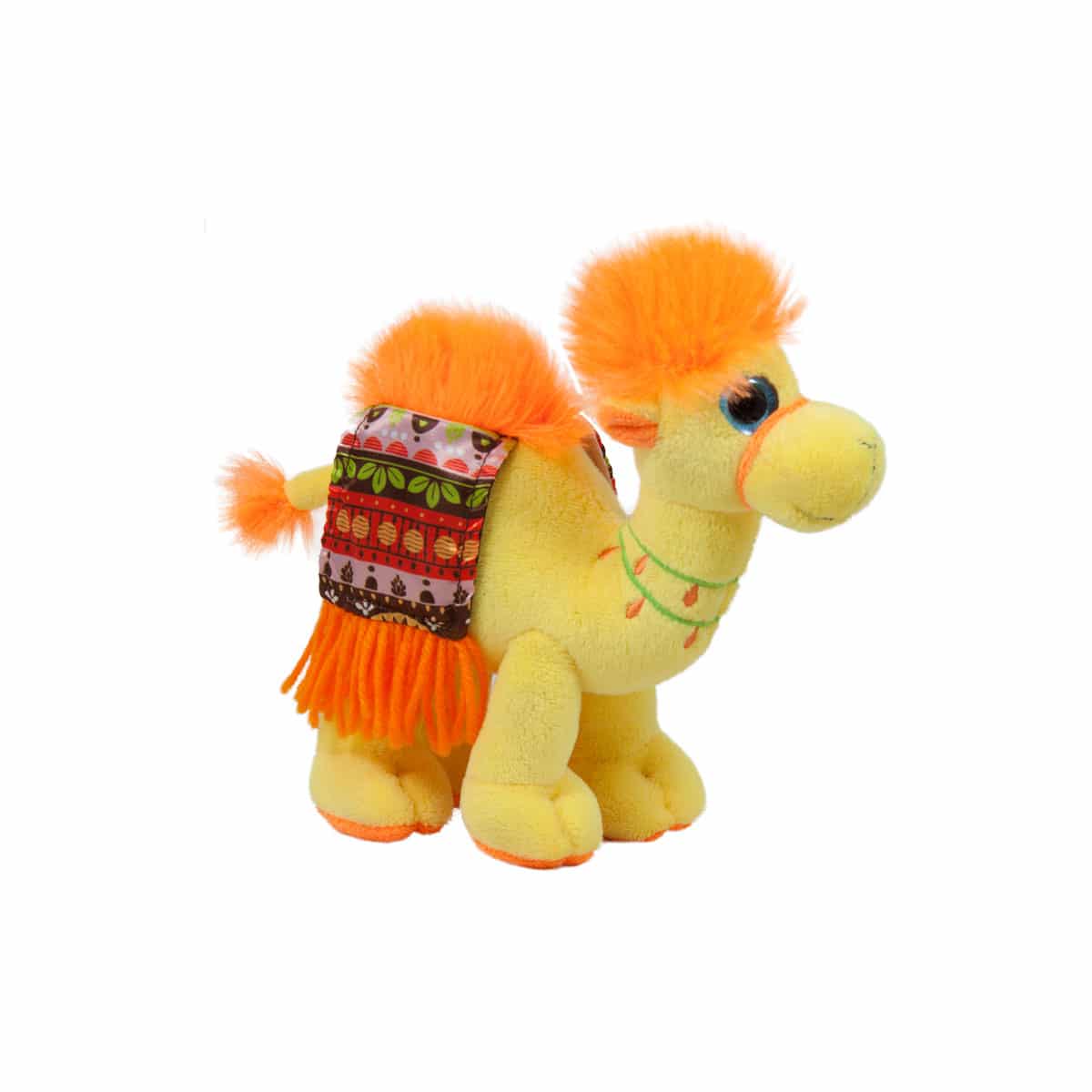Camel with patterned saddle - Yellow