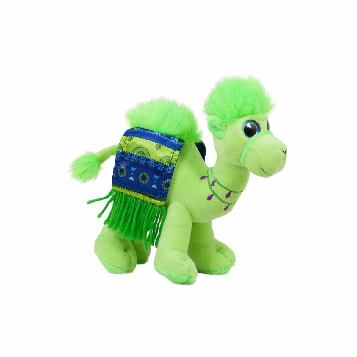 Camel with colorful saddle - Green