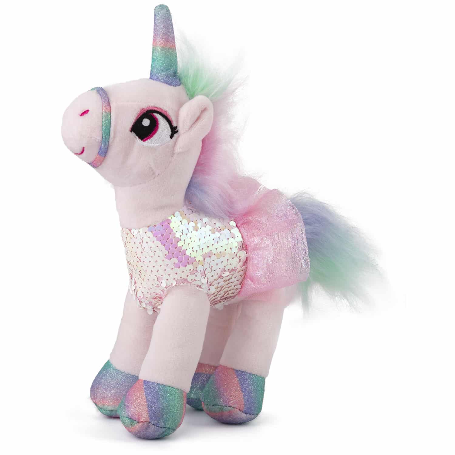 Unicorn in a dress with sequins - Pink