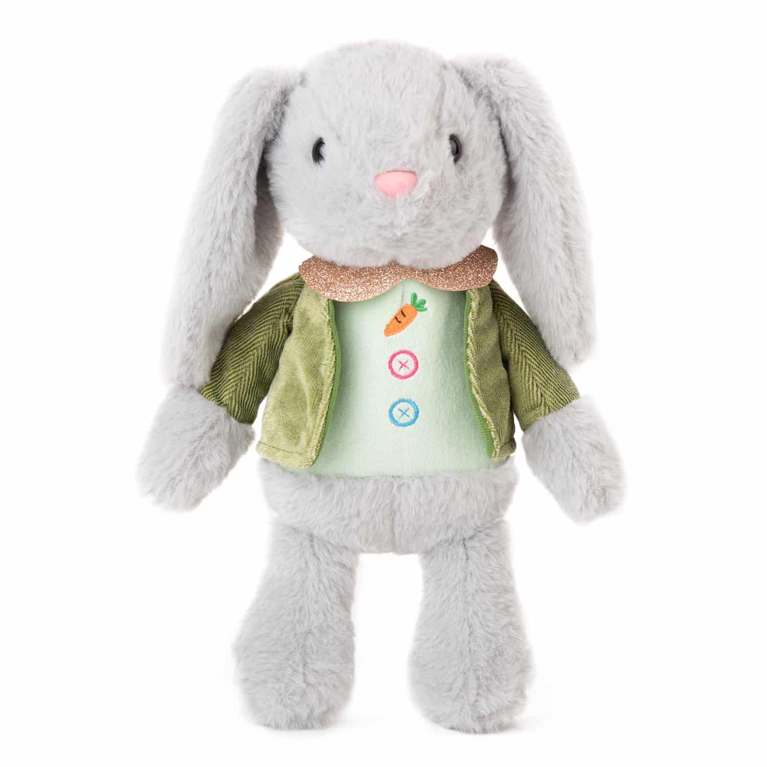 Rabbit - Grey with a green vest