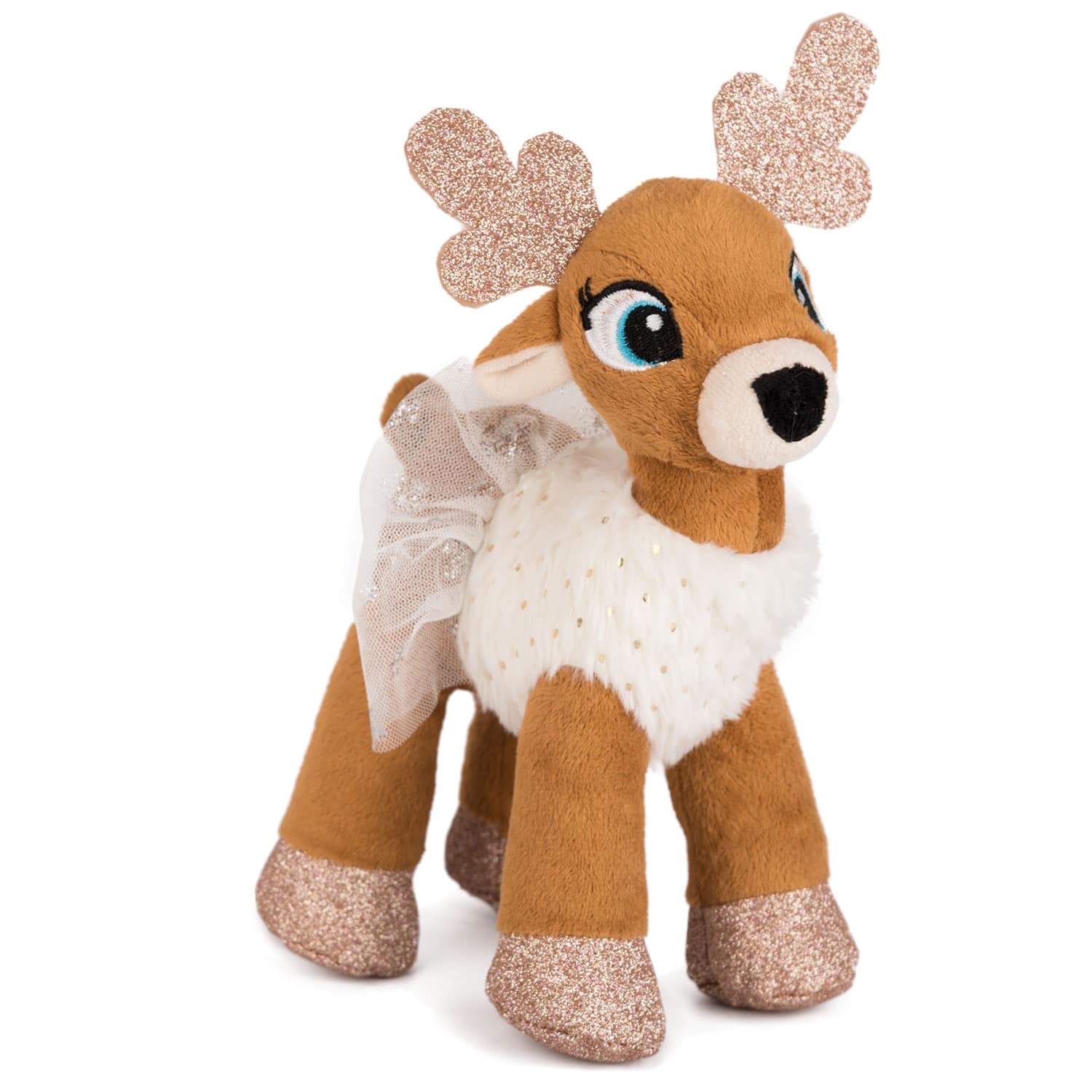 Christmas deer with dress - White