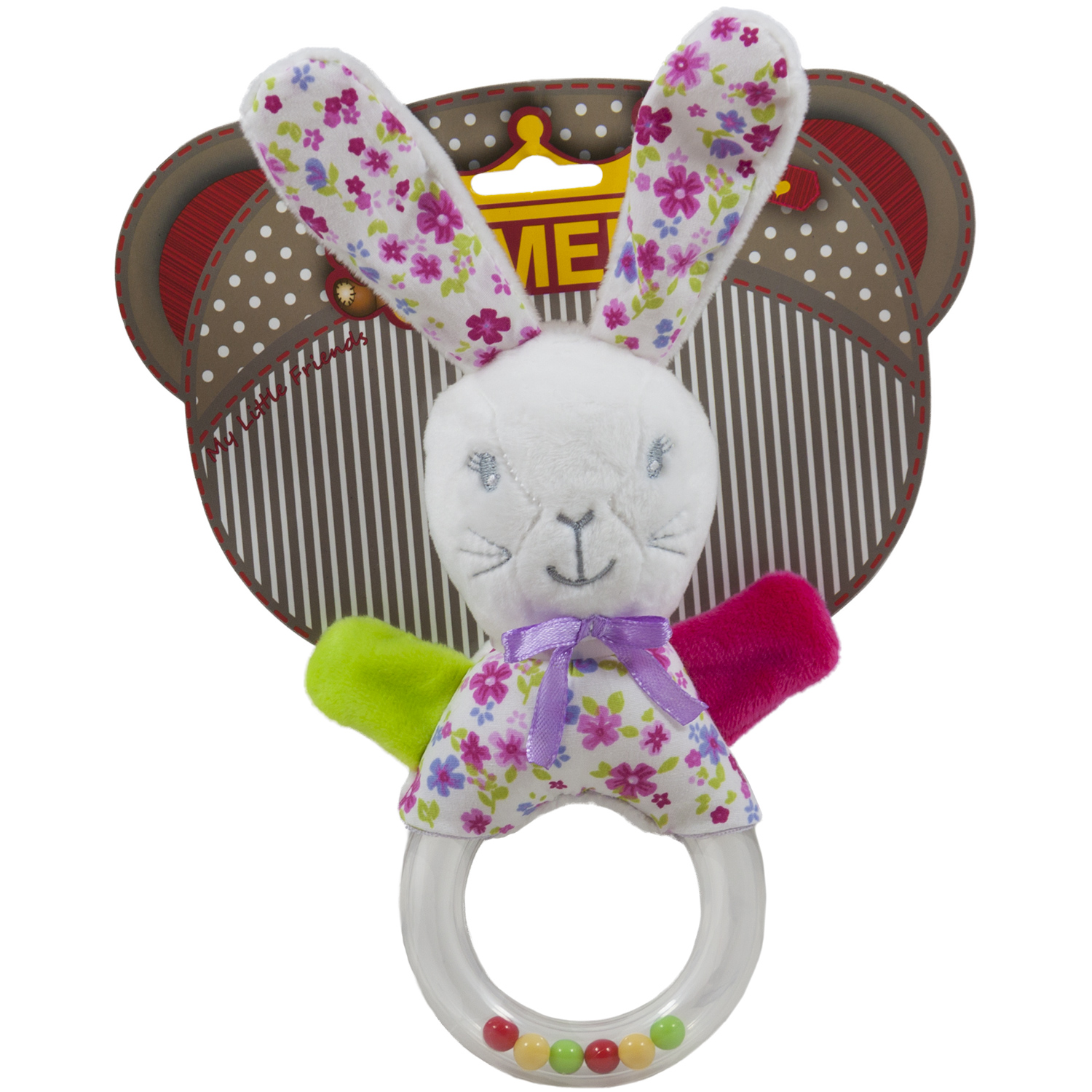 Baby rattle Bunny with ring