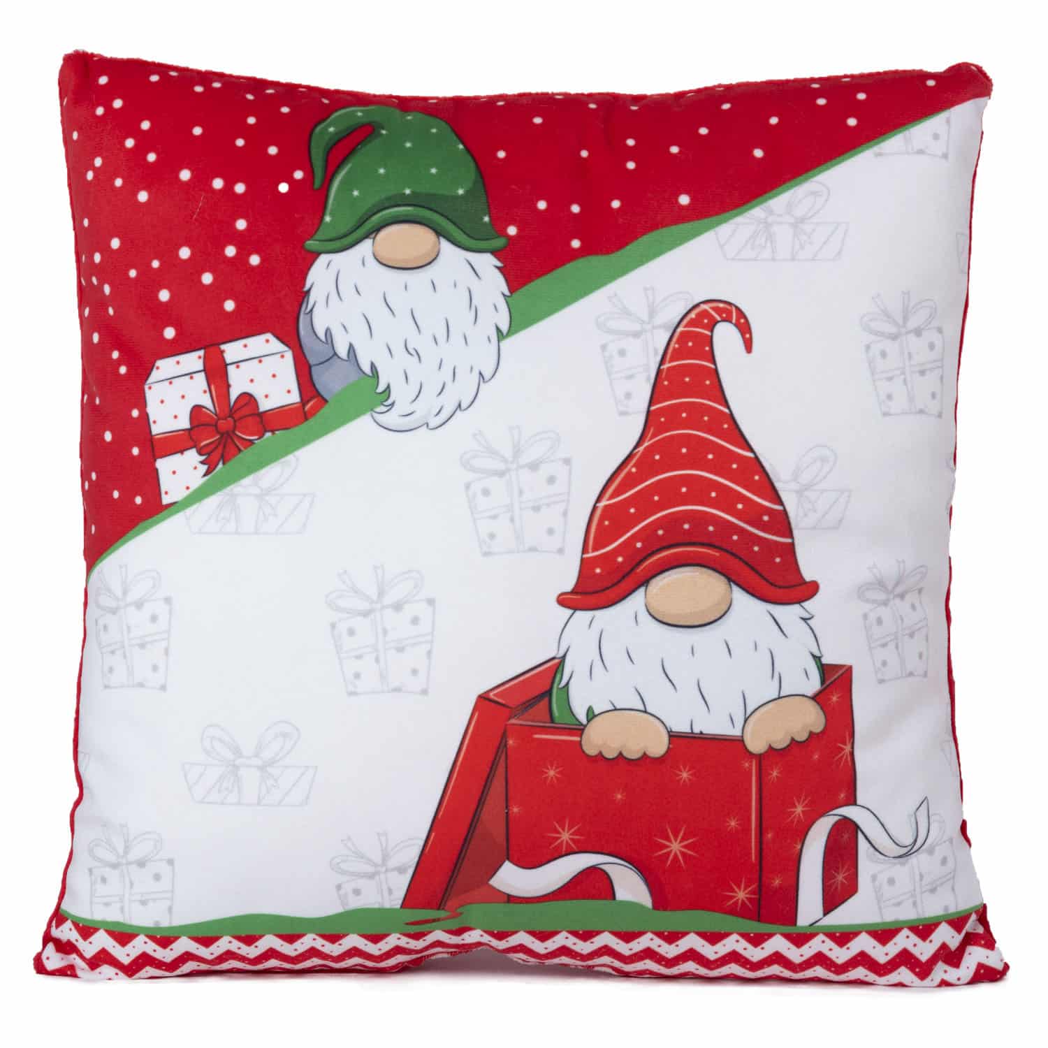 Pillow with Christmas elves