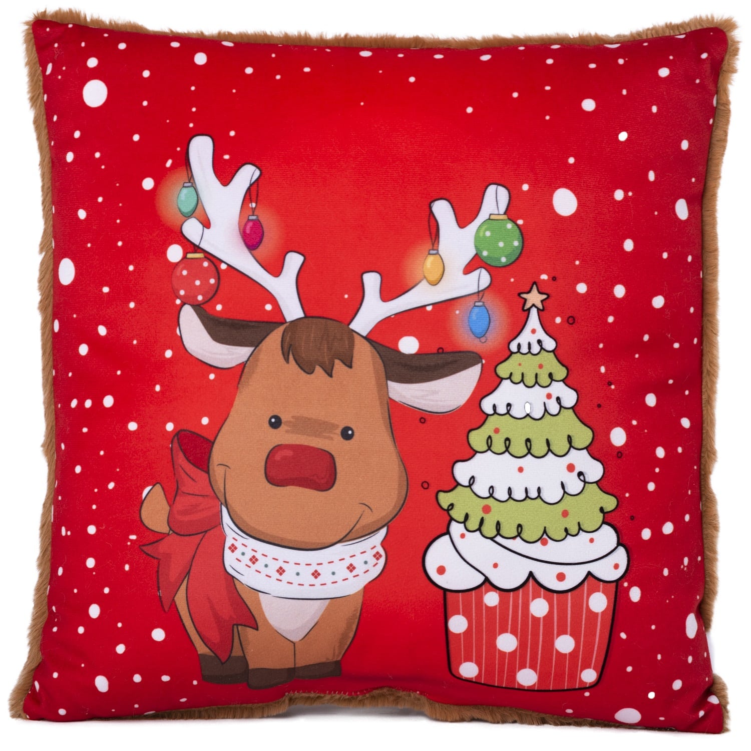 Christmas pillow with deer