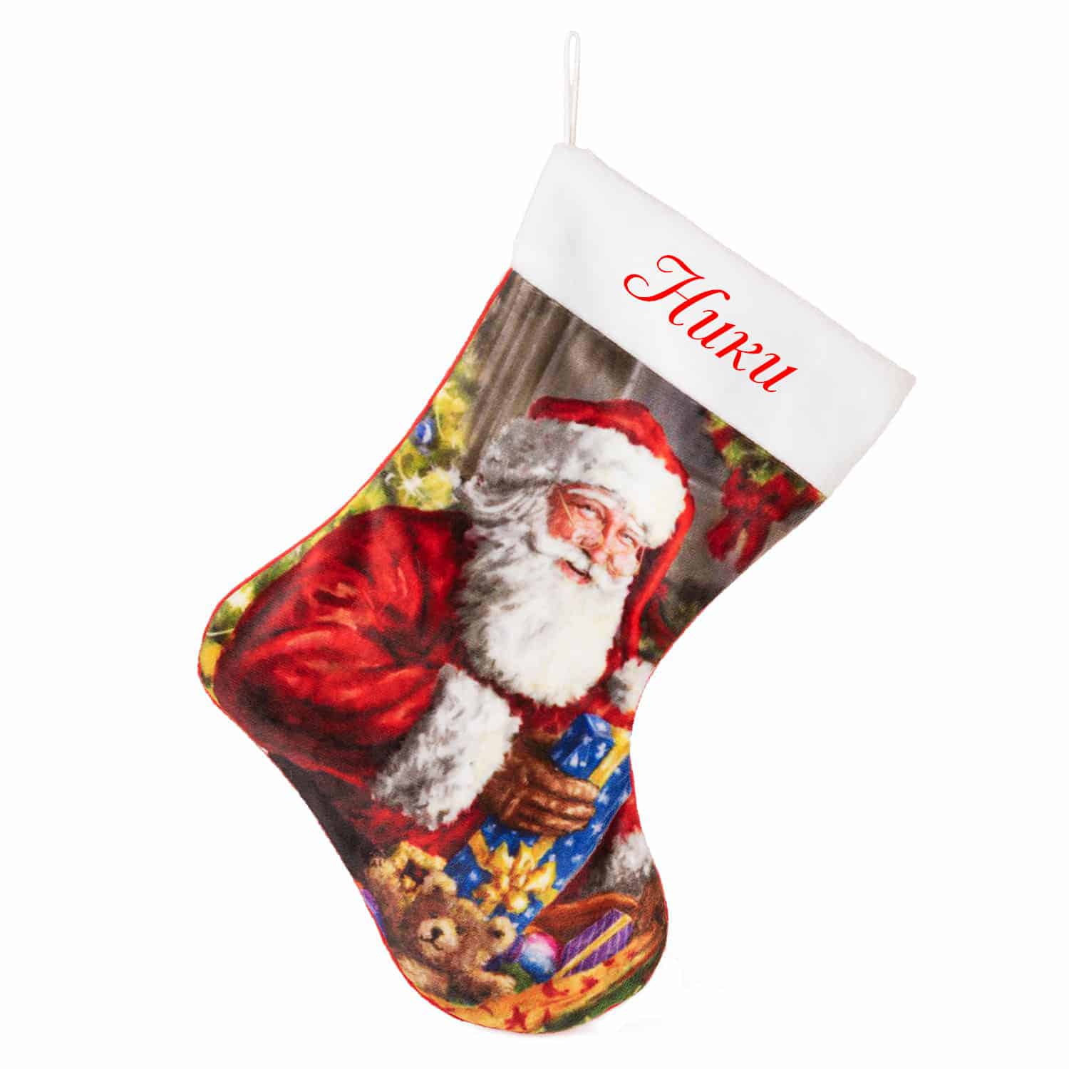 Christmas sock Santa Claus