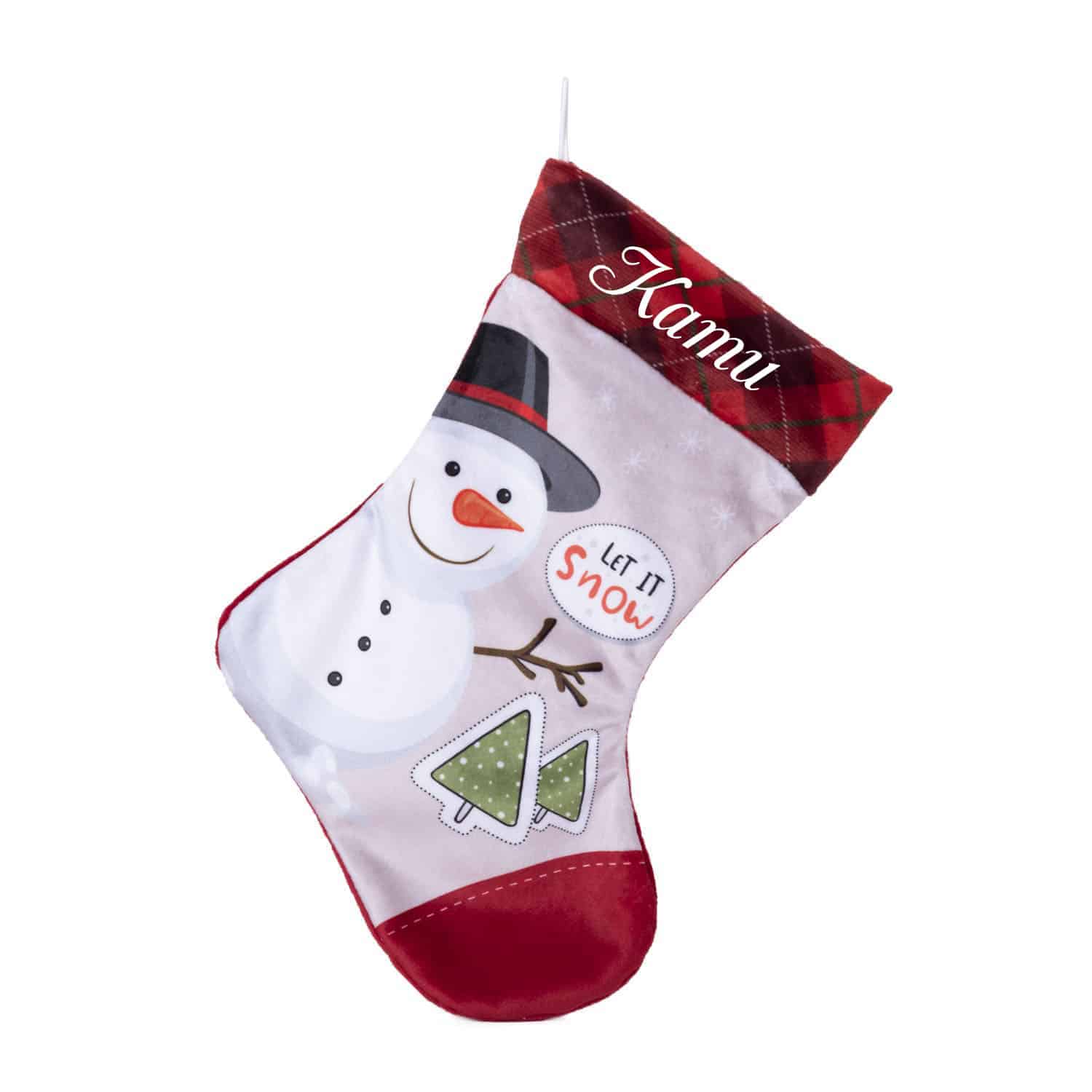 Christmas Sock with Snowman