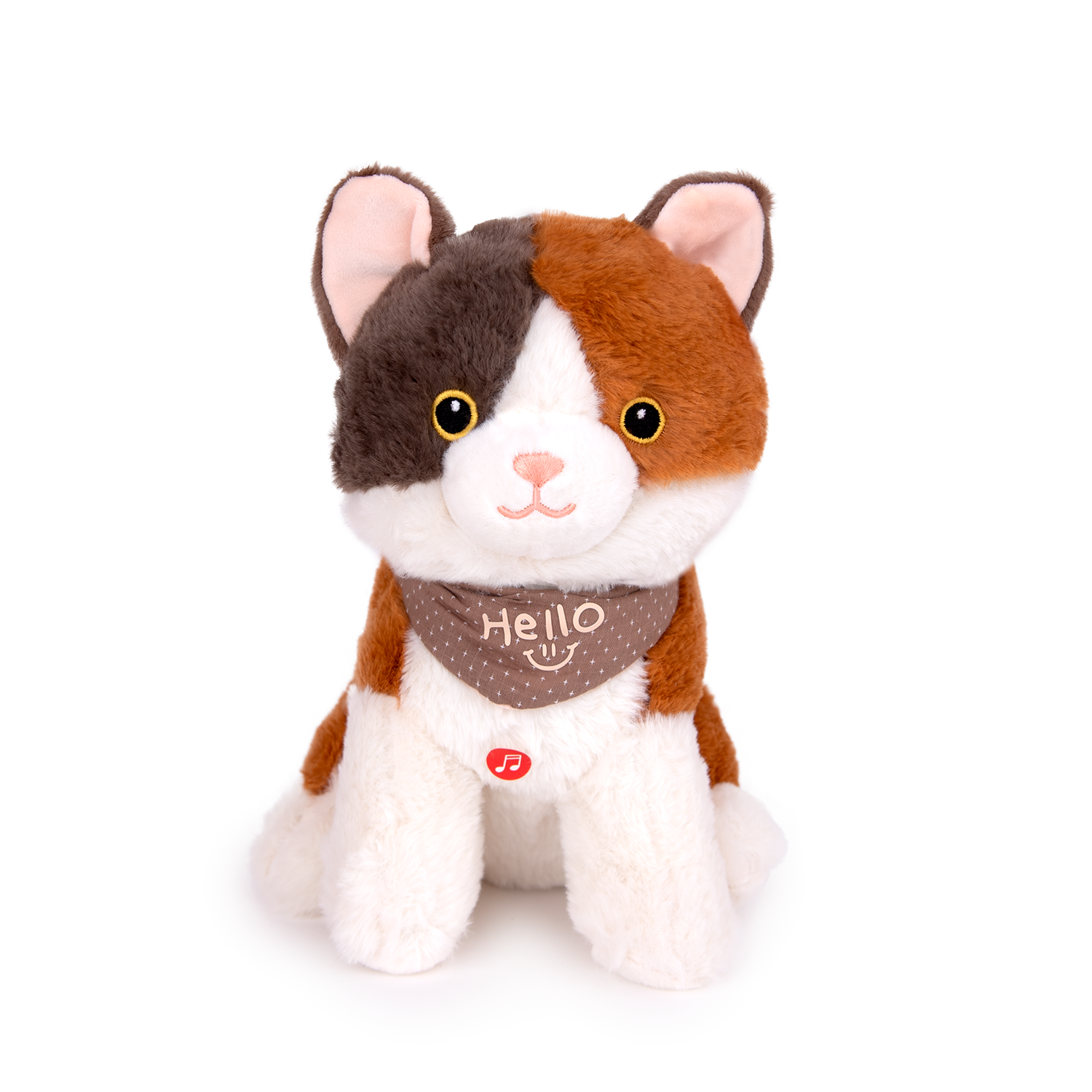 Котка със звук - Кафяв 27см