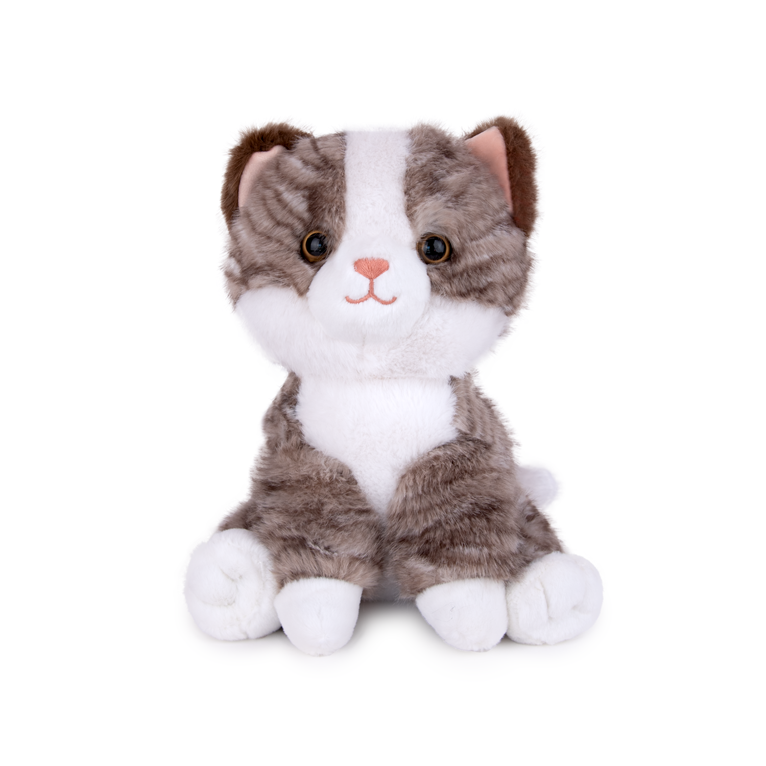 Котка със звук - Сив 30см