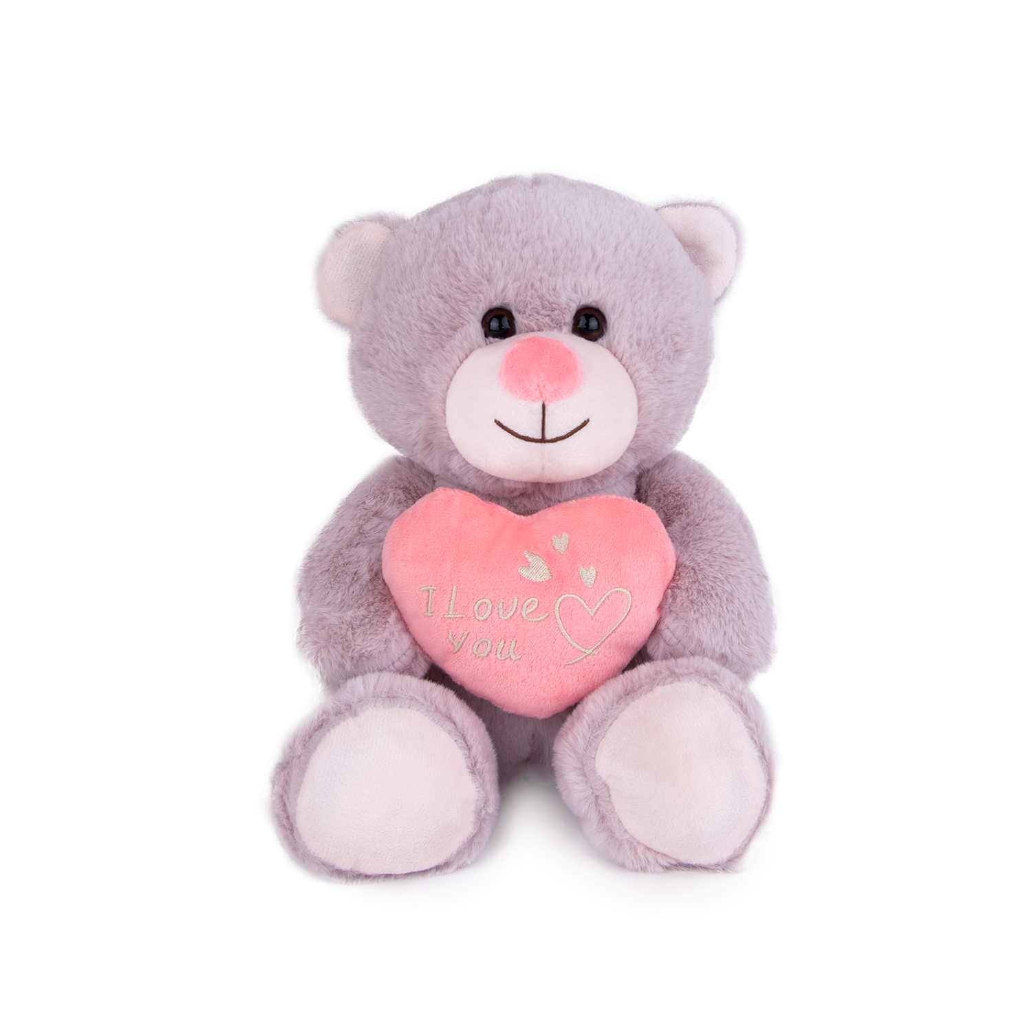 Мече със сърце - Розов