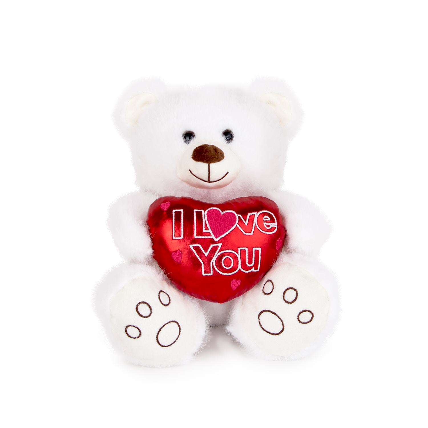 Мече със сърце - Бял