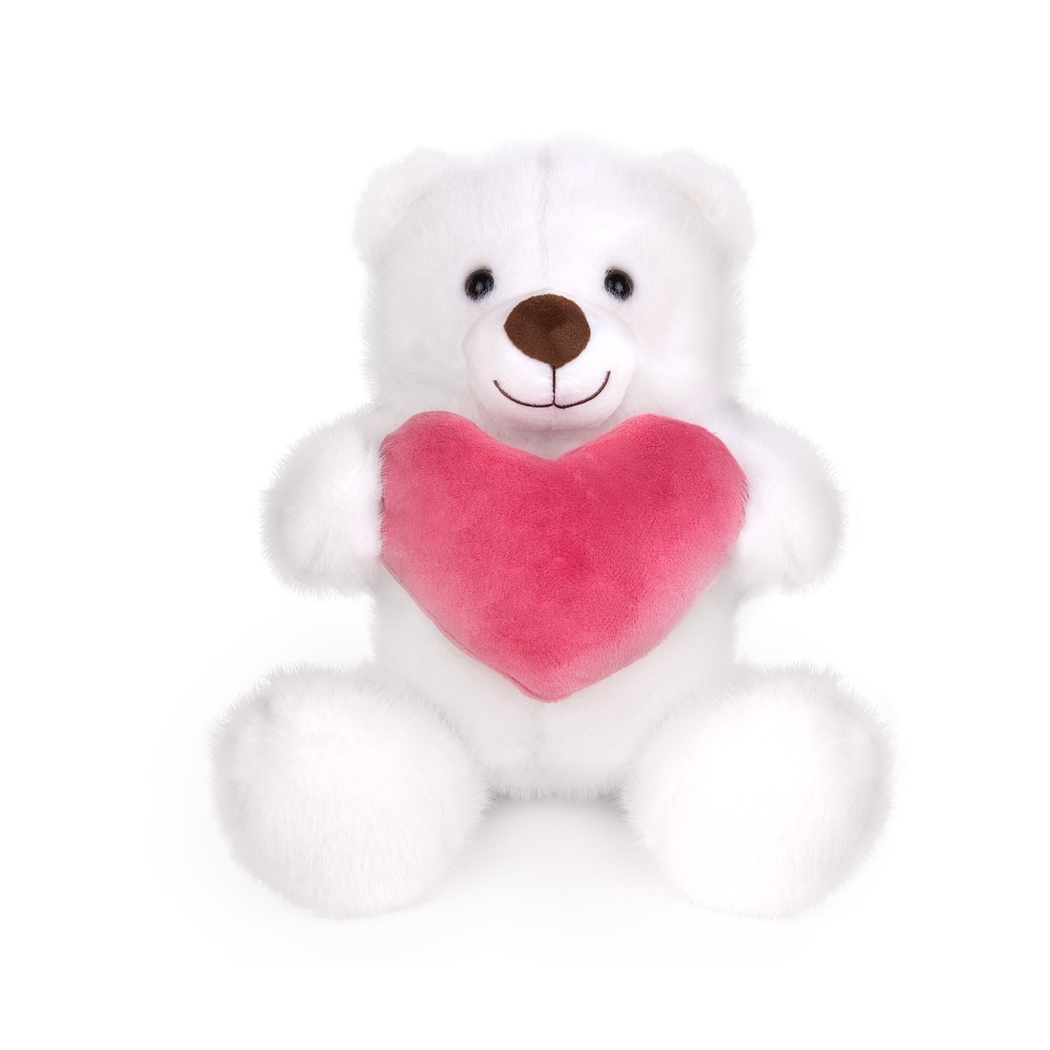 Мече със сърце - Бял