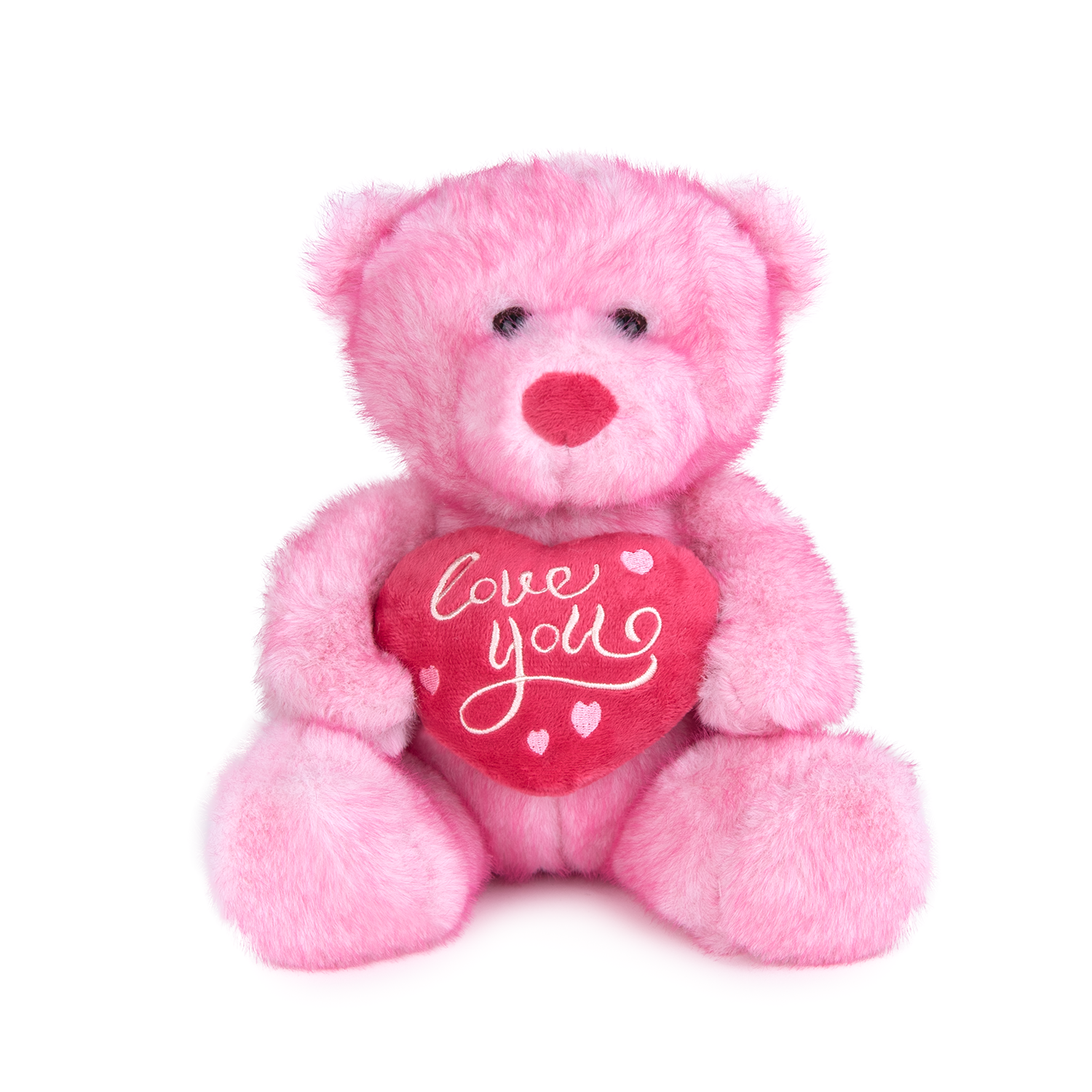 Мече със сърце - Розов