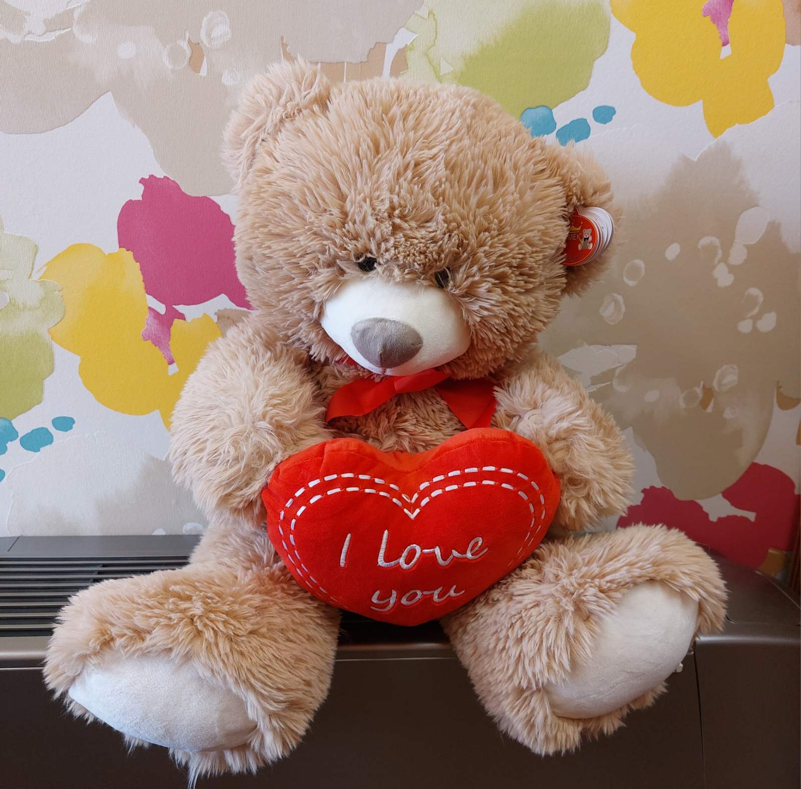 Bear with heart - Light Brown