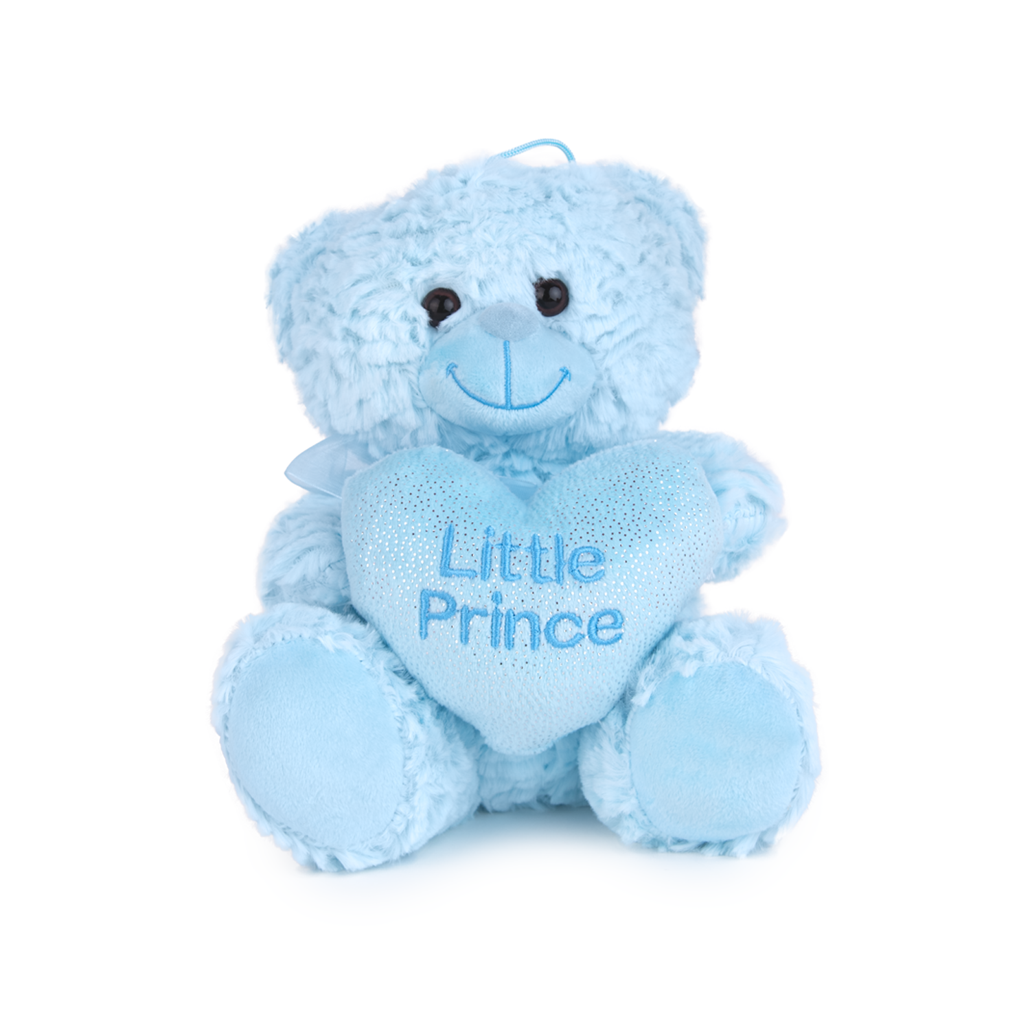 Мече със сърце - Син 20см