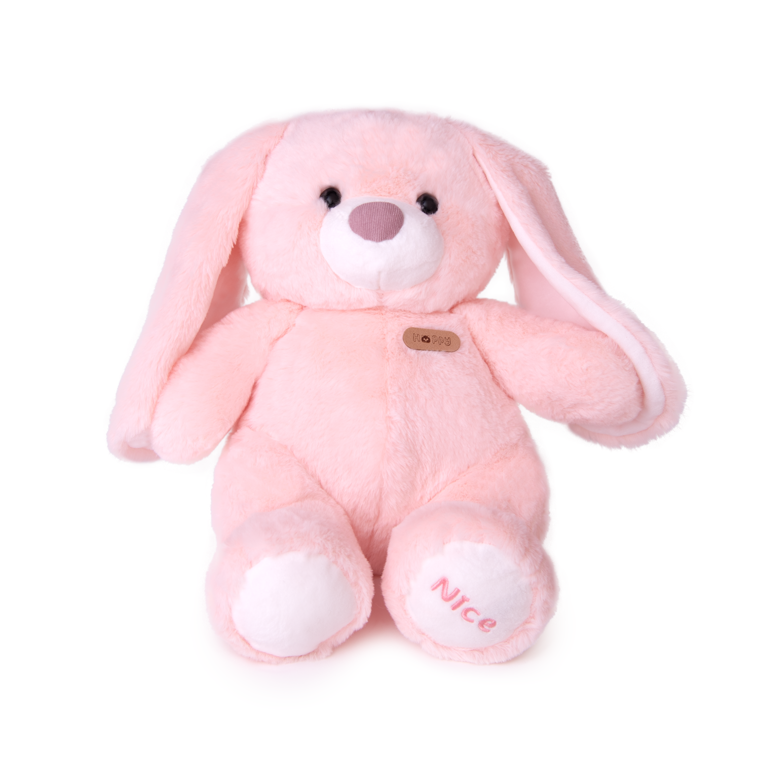 Заек с емблема - Розов