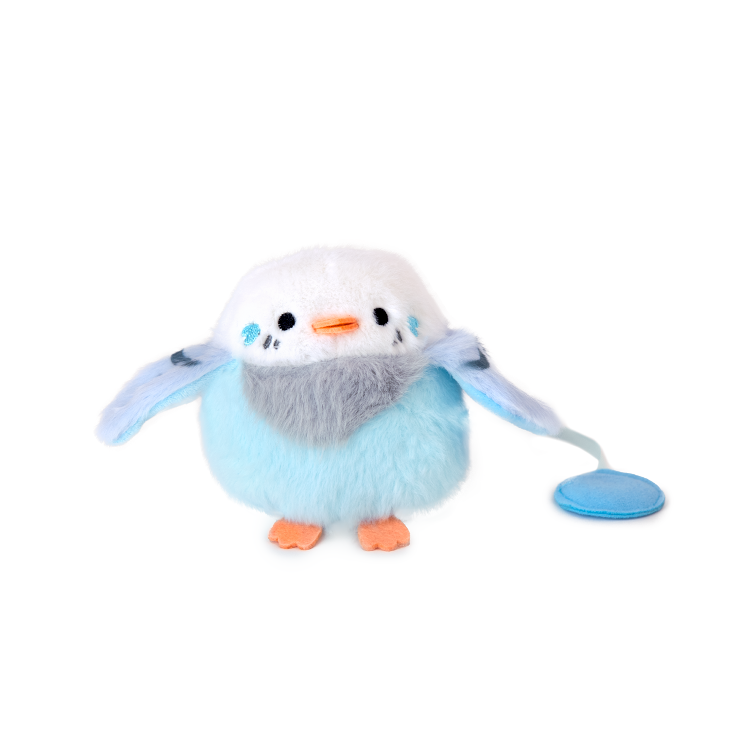 Птиче с магнит - Бял със син