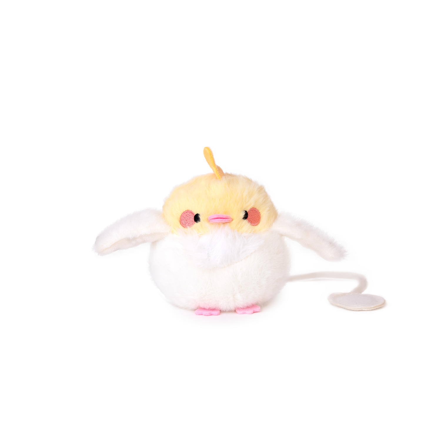 Птиче с магнит - Жълт с бял