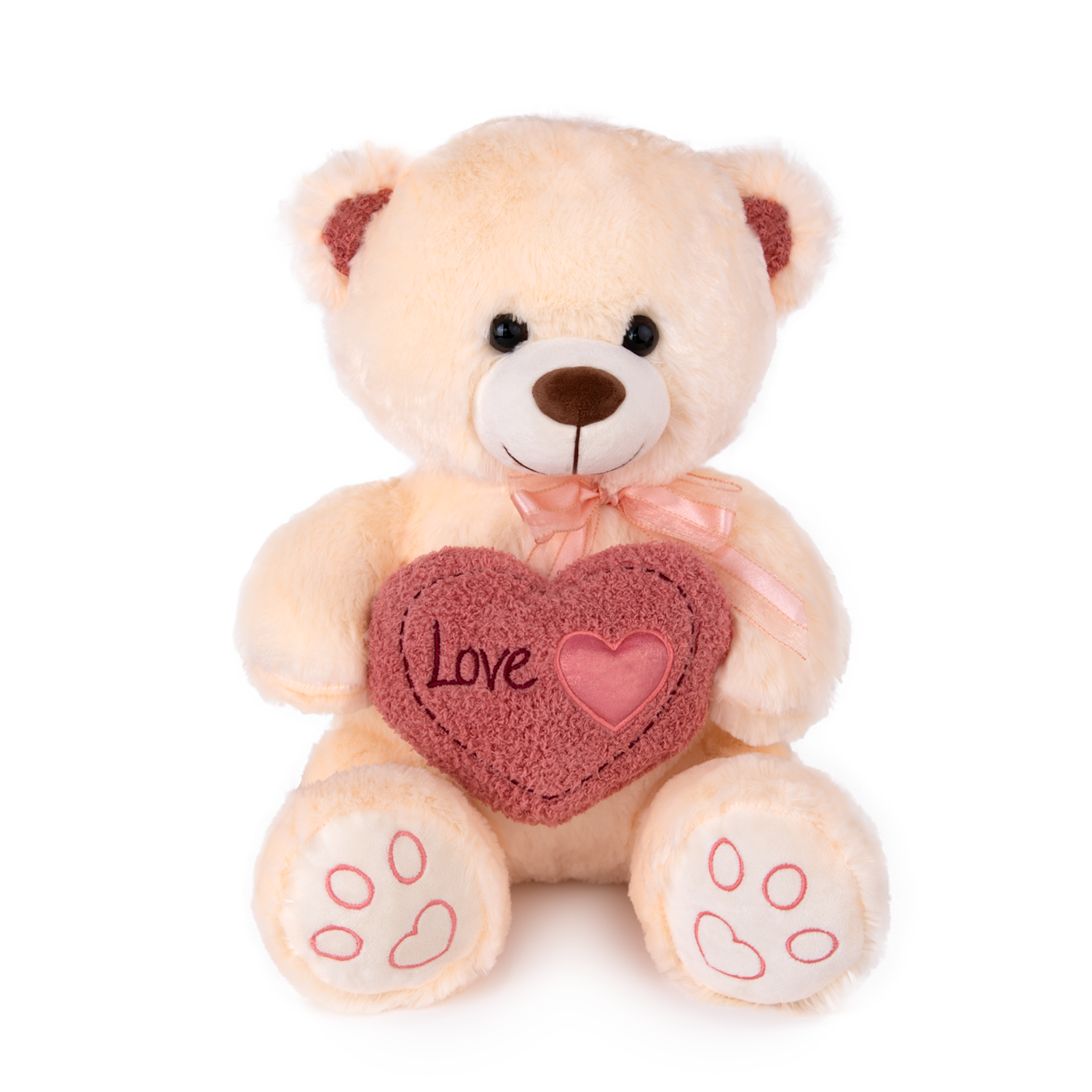 Мече със сърце - Бял