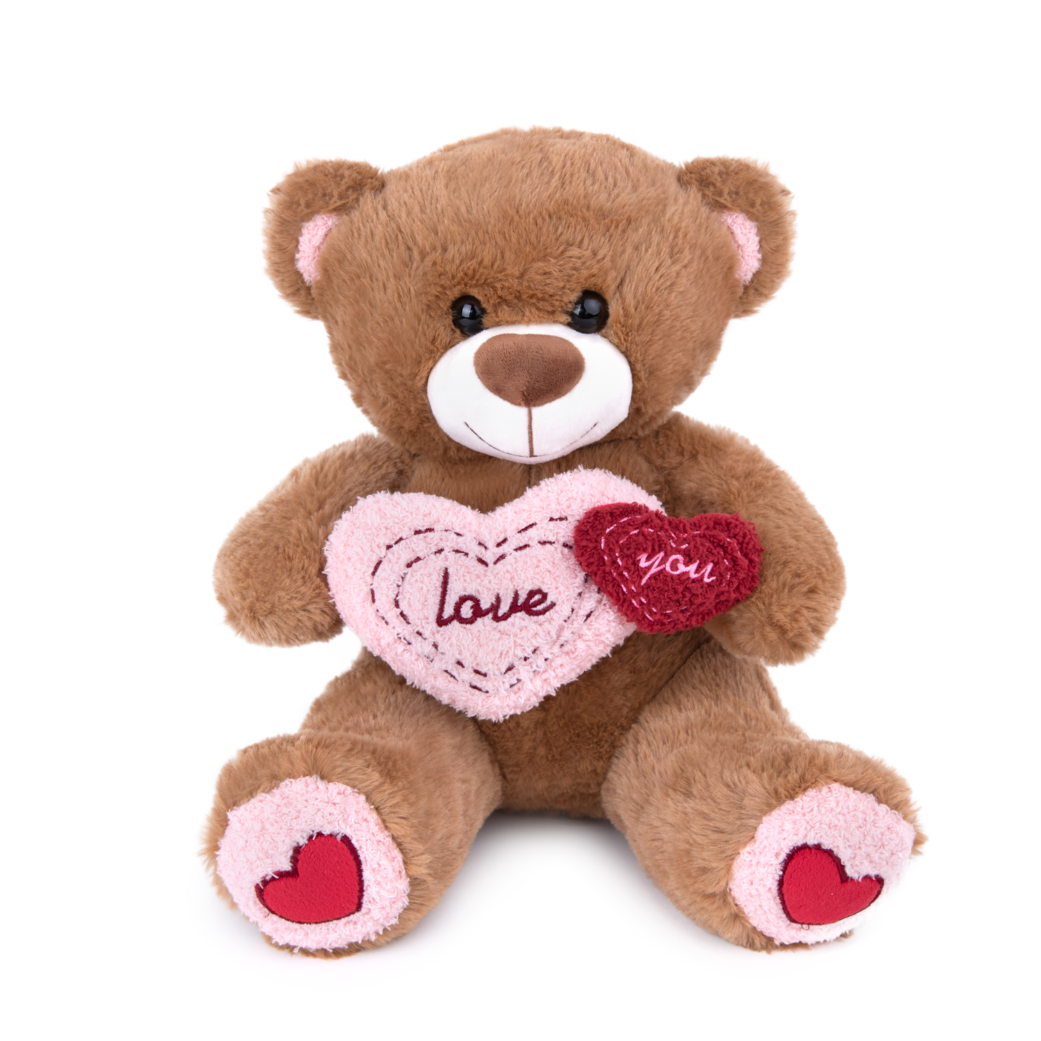 Мече с две сърца - Кафяв