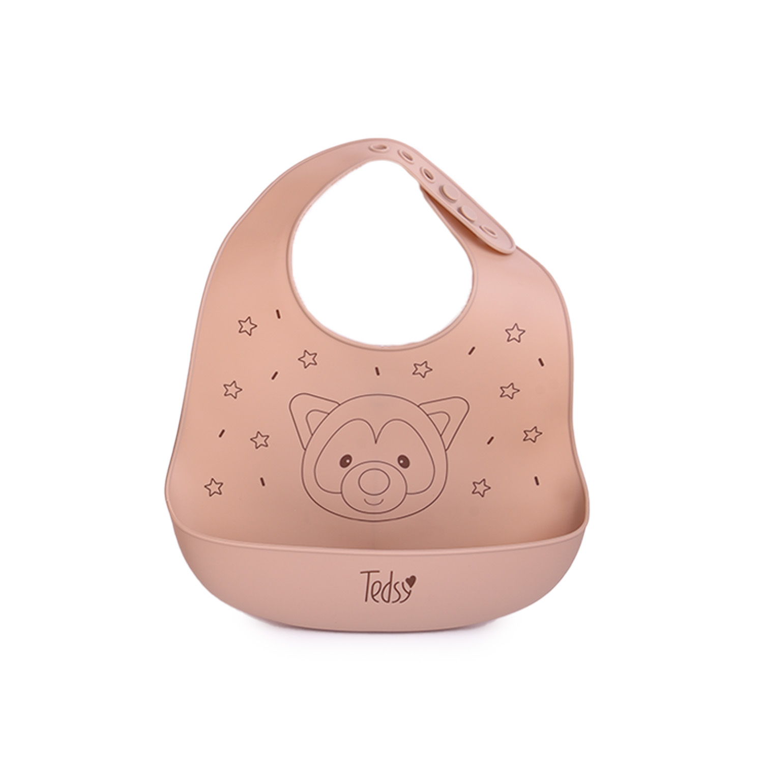 Силиконов лигавник Ракун Сив