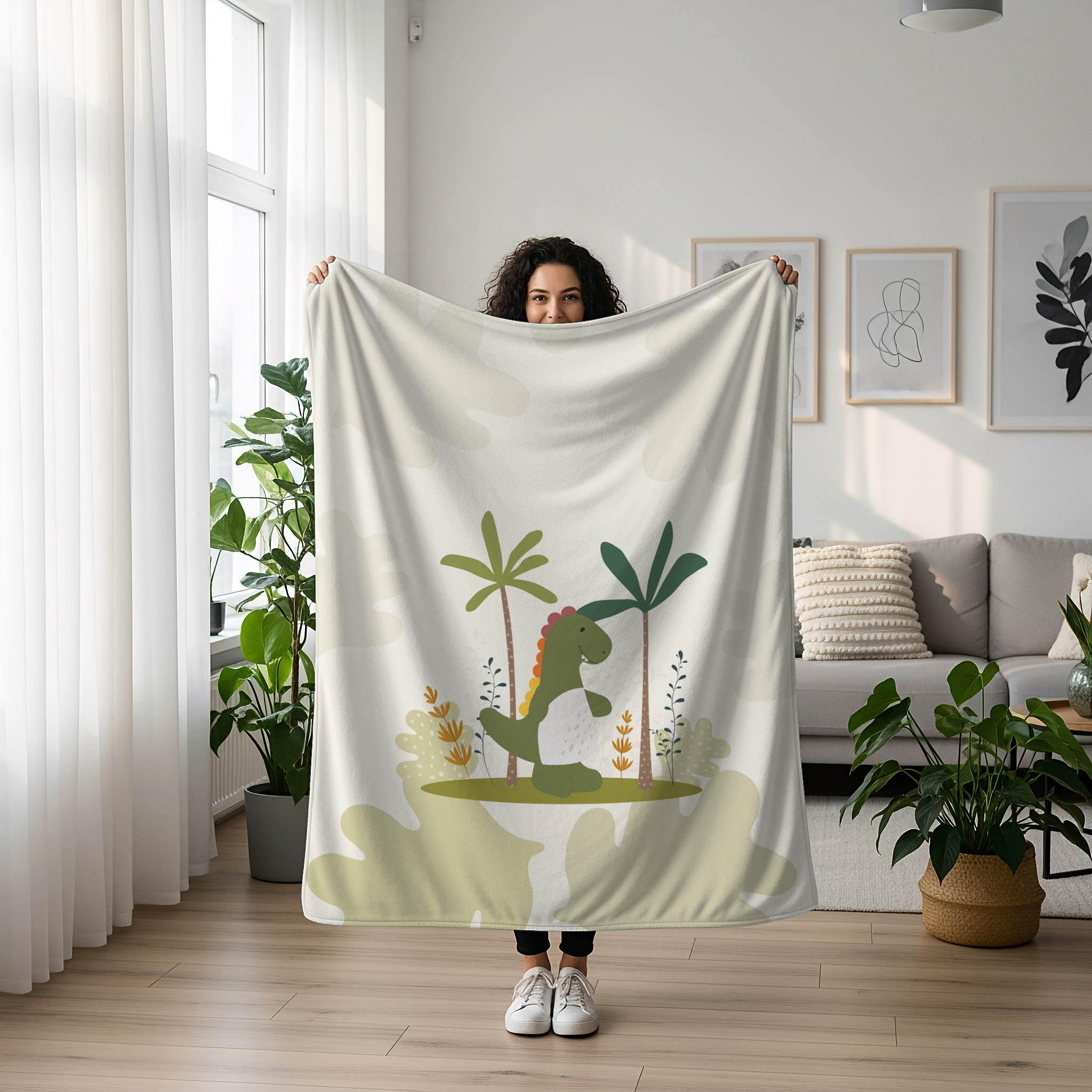 Бебешко одеяло Дино