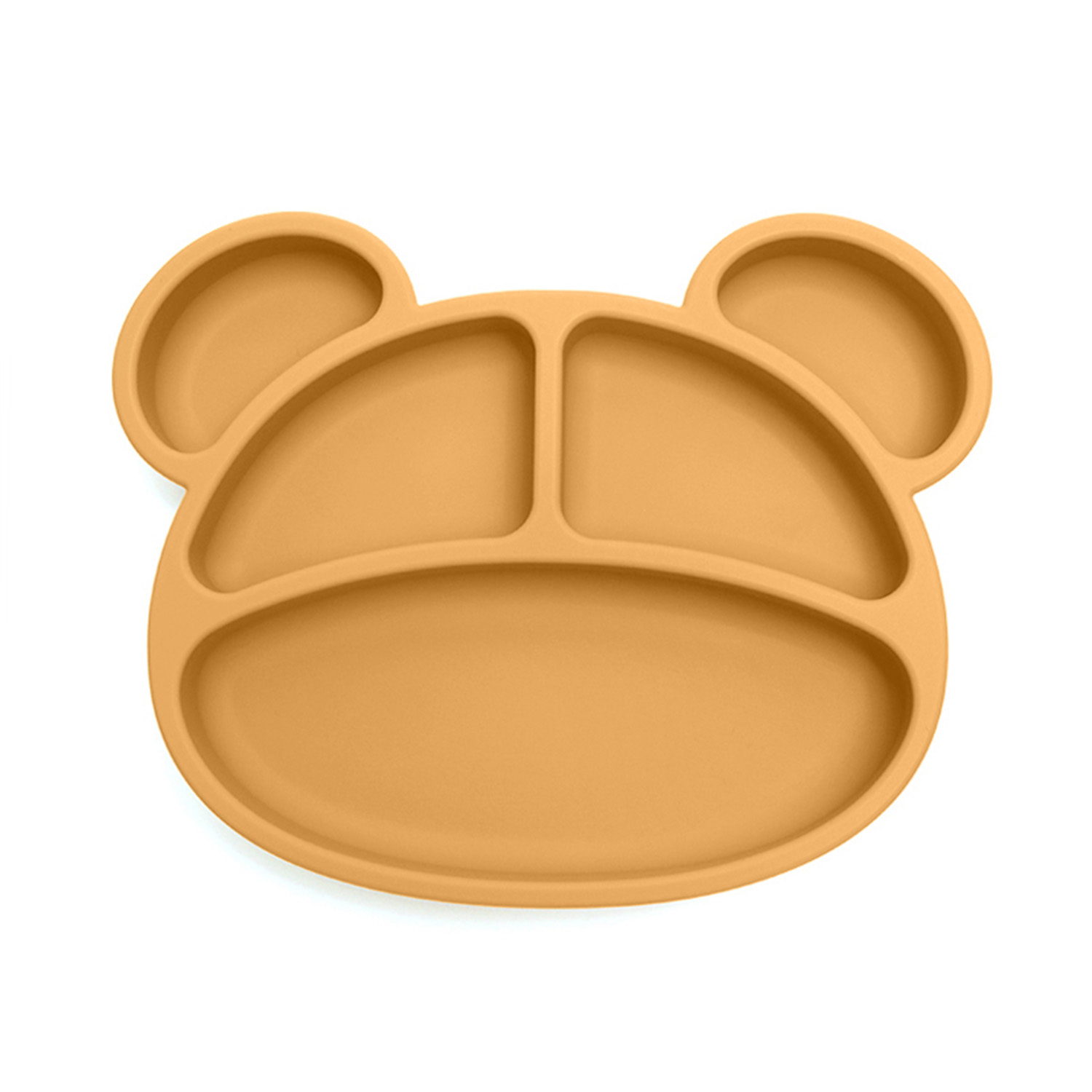 Силиконова чиния с ушички - Горчица