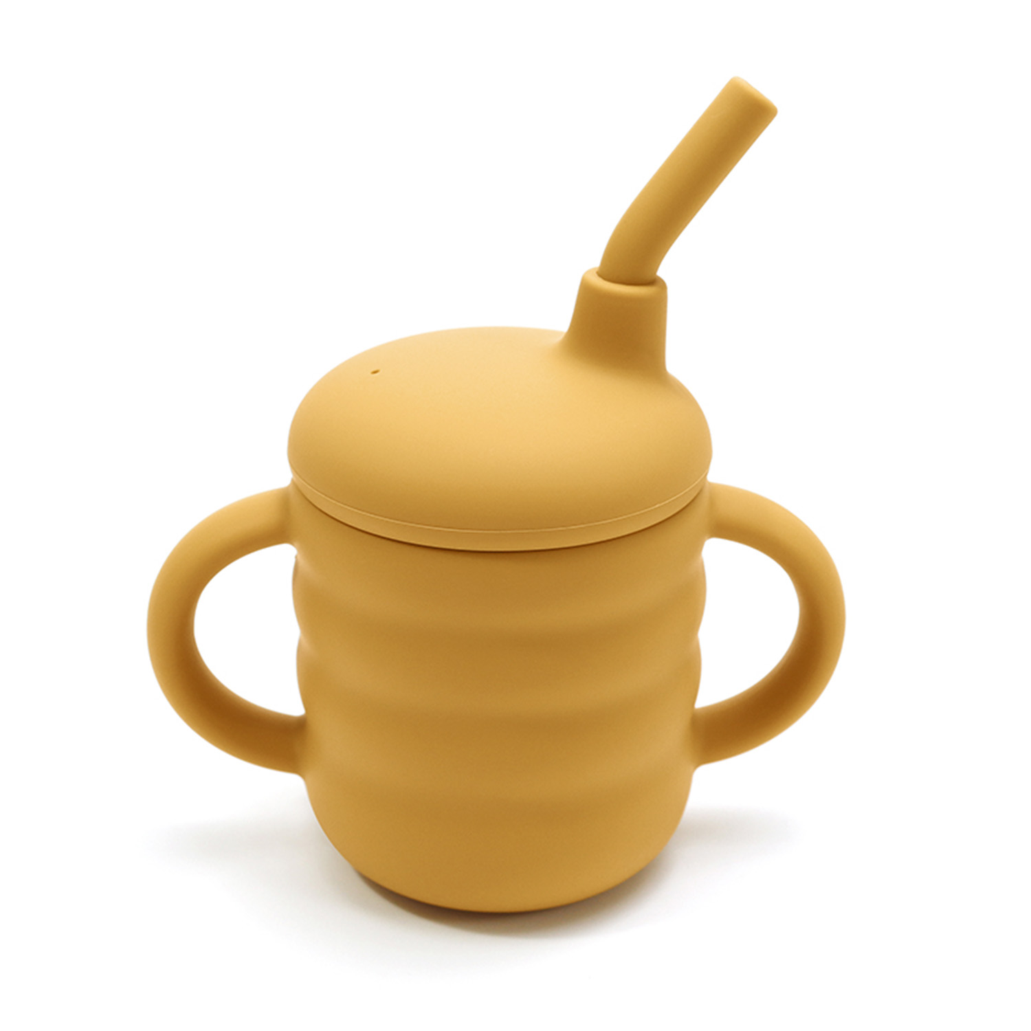 Бебешка силиконова чаша - Горчица