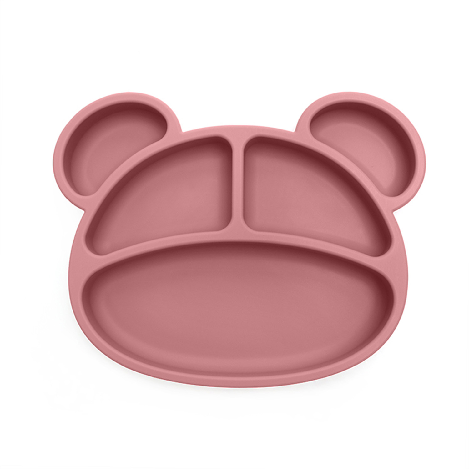 Силиконова чиния с ушички - T.розов
