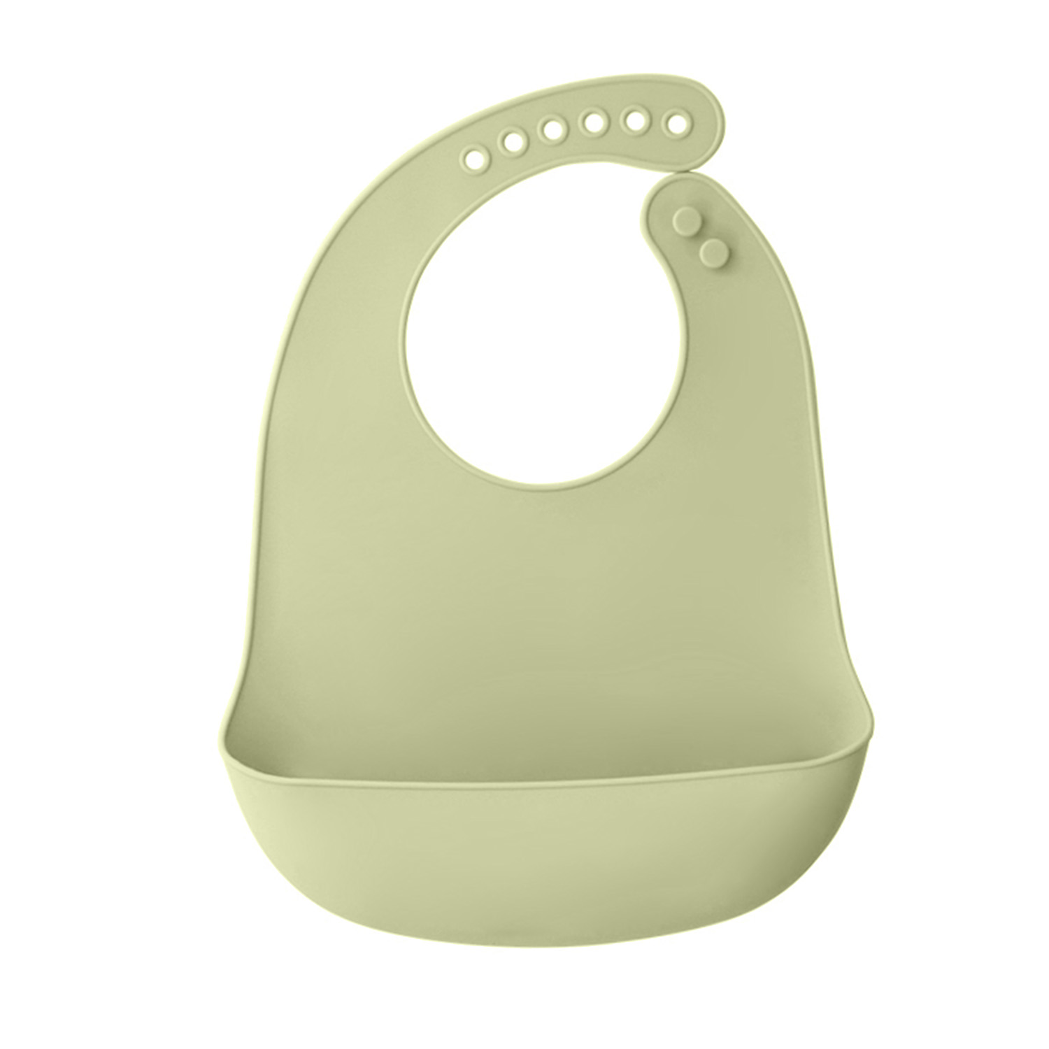 Бебешки силиконов лигавник - Зелен