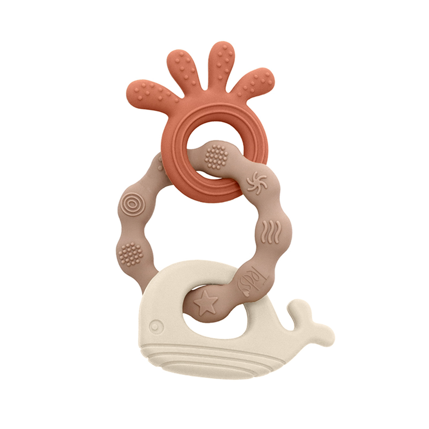 Силиконова гризалка 3 части - Брик+Бежов