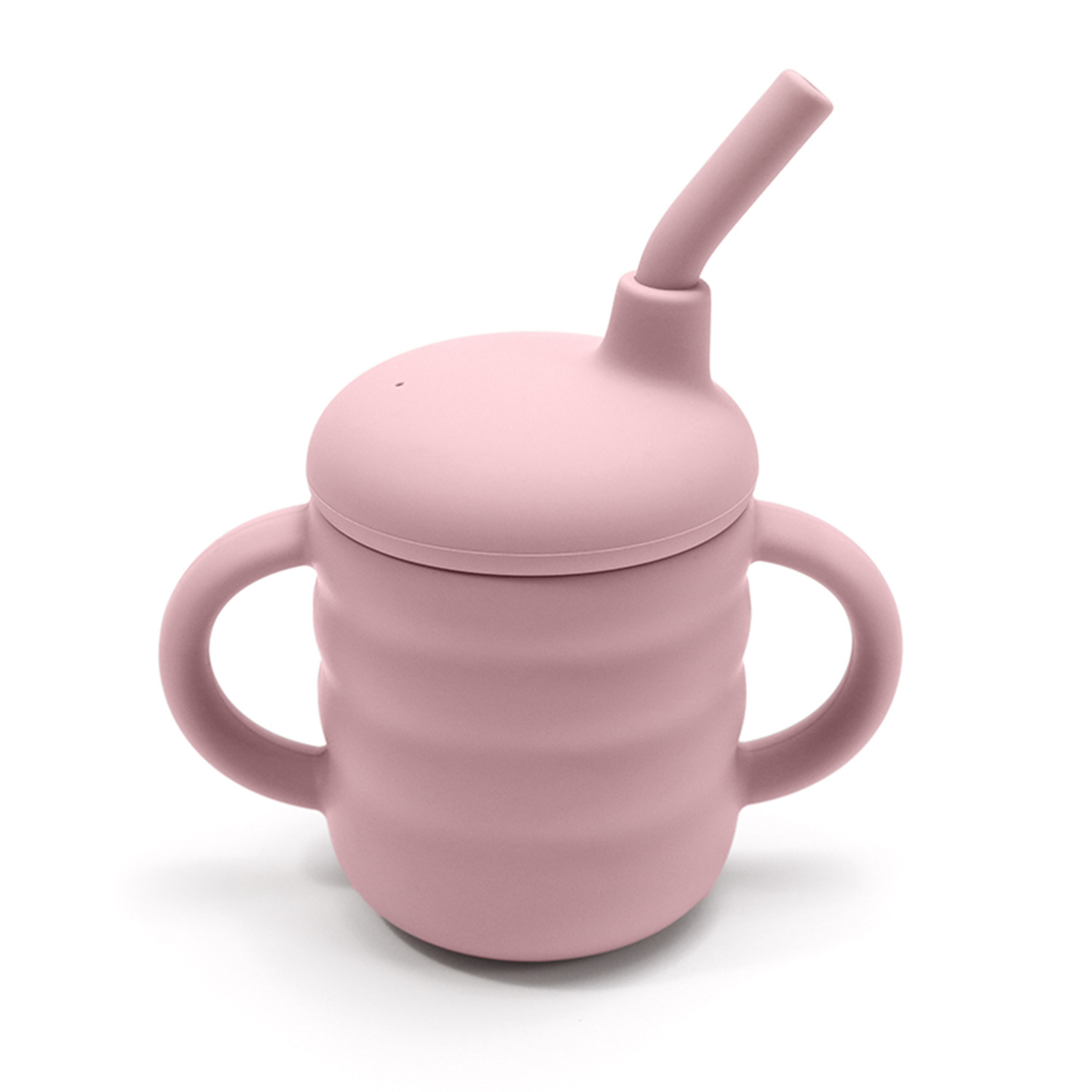 Бебешка силиконова чаша - Св.розов