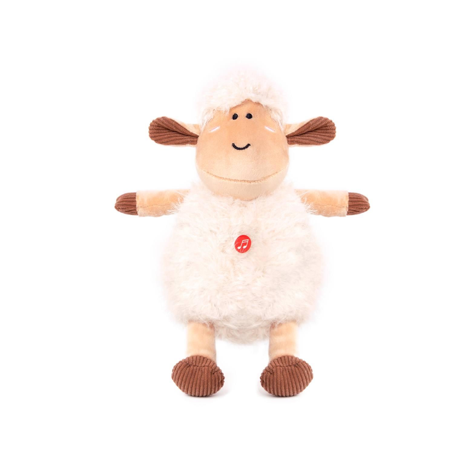 Овца със звук - Бежов 22см