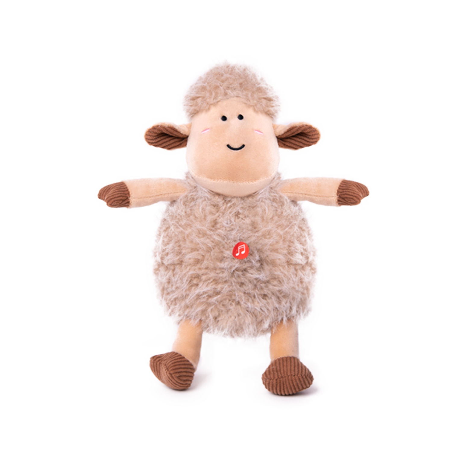 Овца със звук - Св.кафява 22см