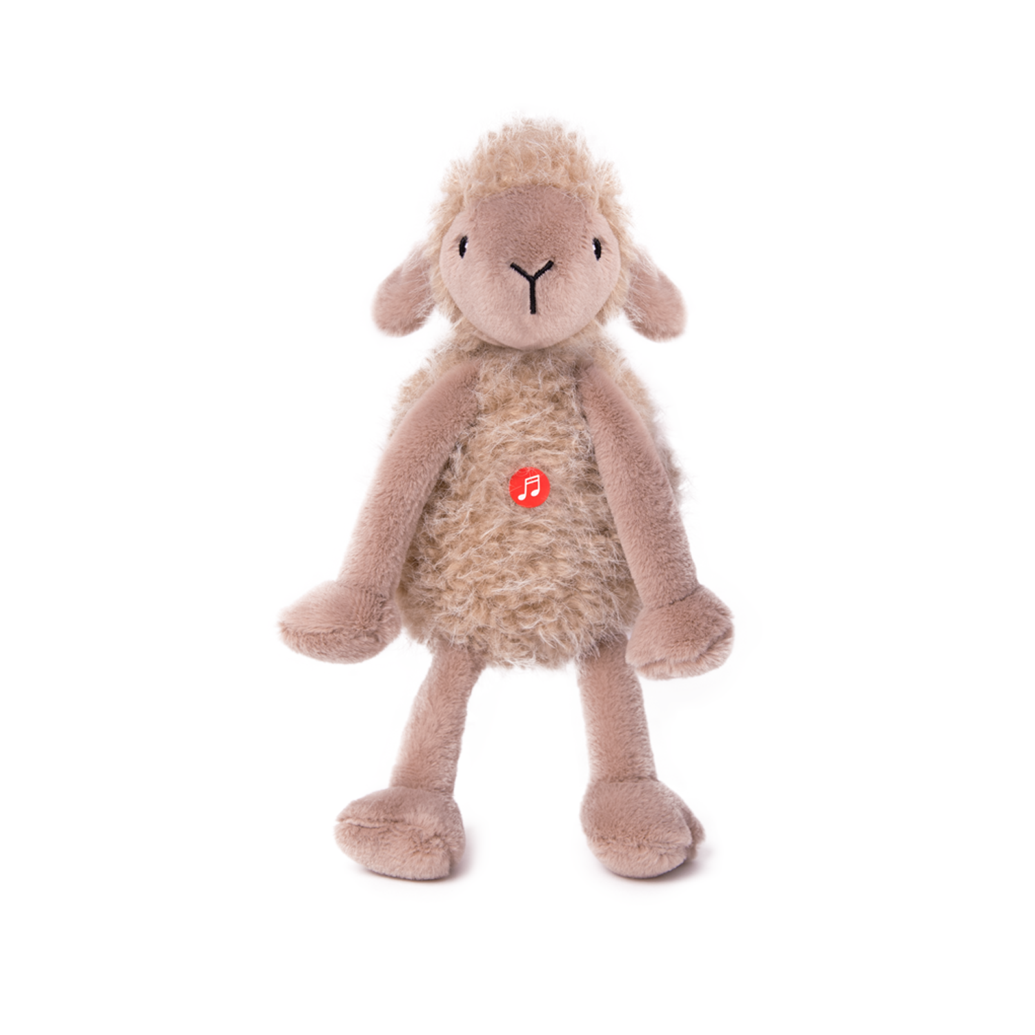 Sheep with sound - Light Brown 20cm