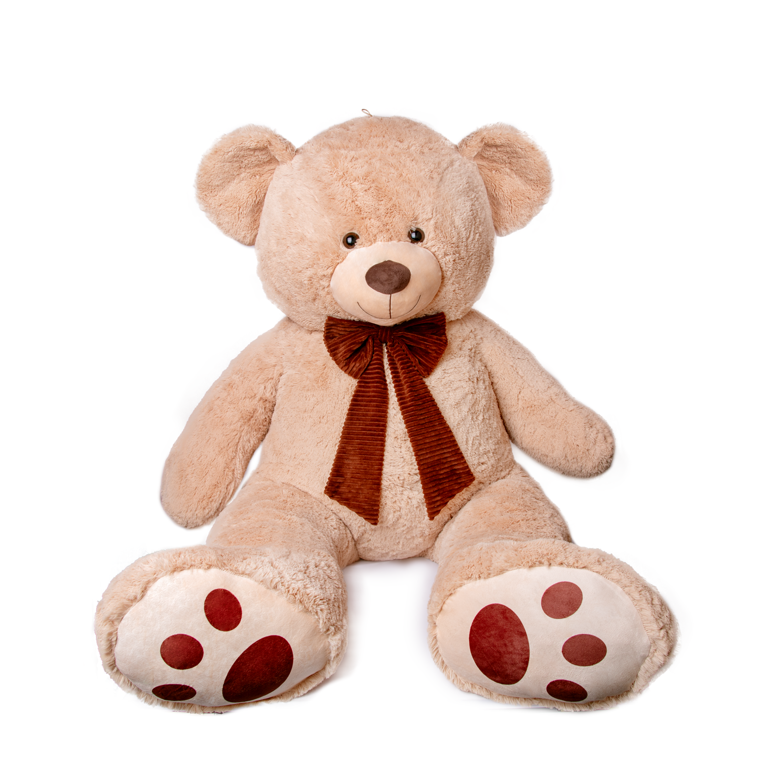 Мече с панделка - Бежово 160см