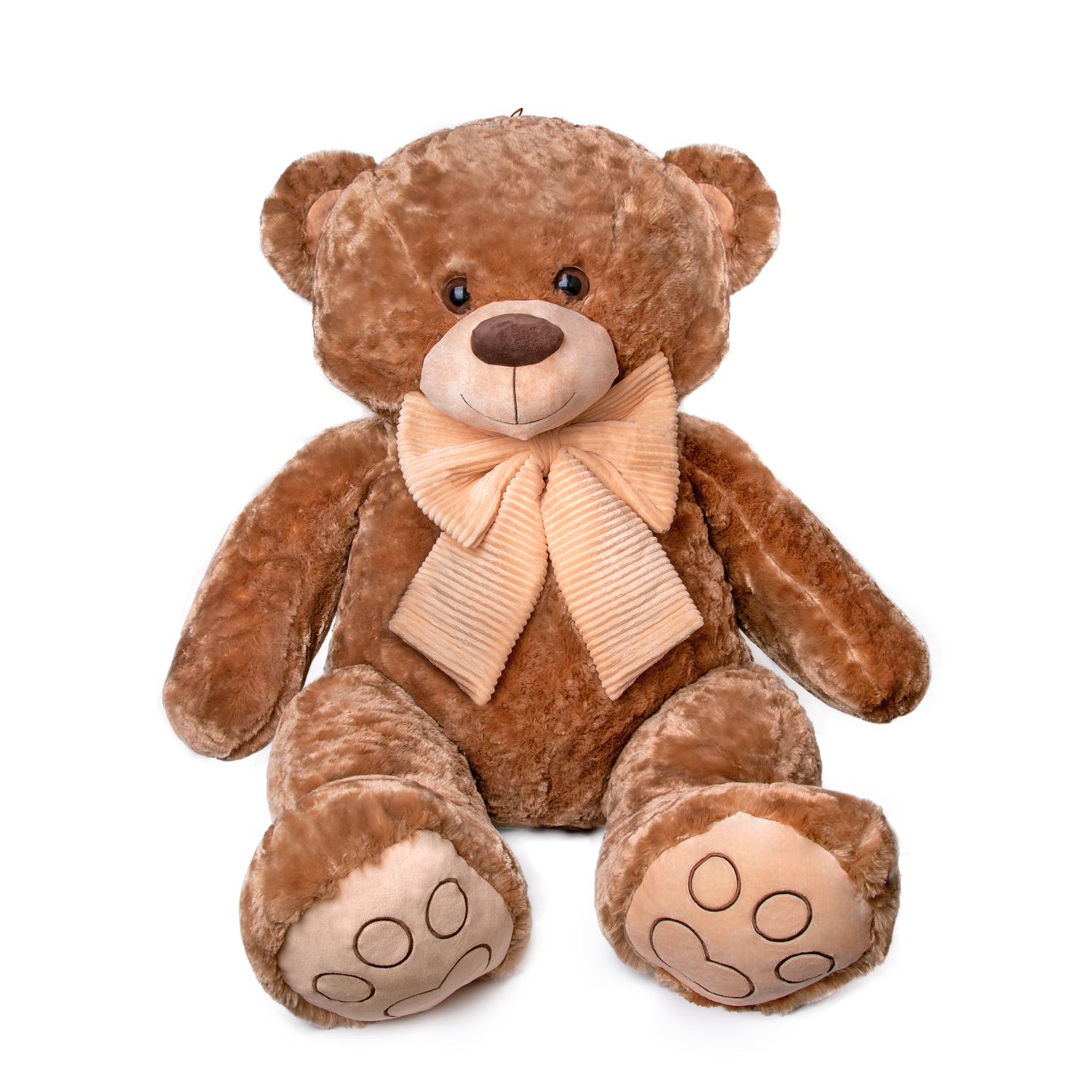 Мече с панделка - Кафяв 140см