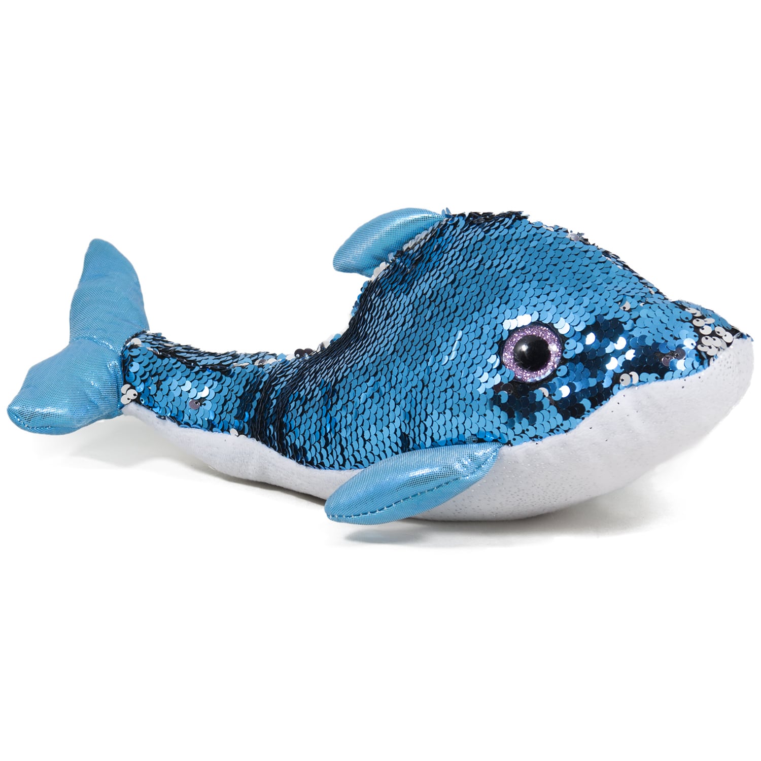 Dolphin with sequins - Blue