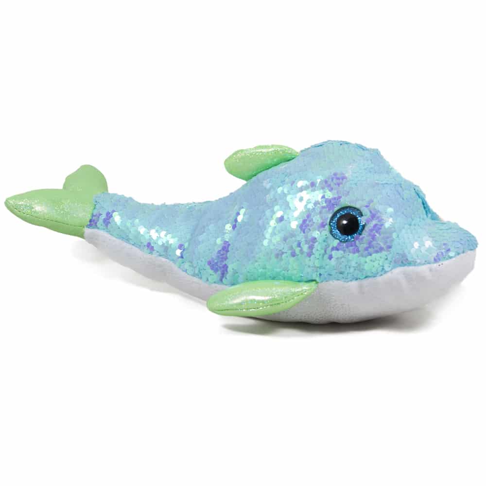 Dolphin with sequins - Green