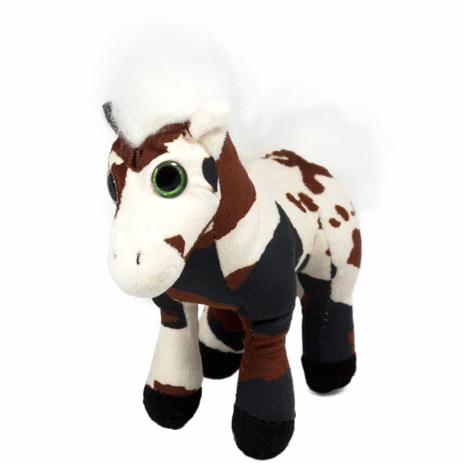 Horse with spots, sound and white mane