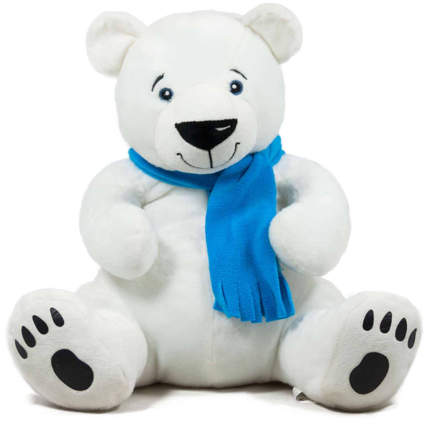 Polar bear with scarf - Blue