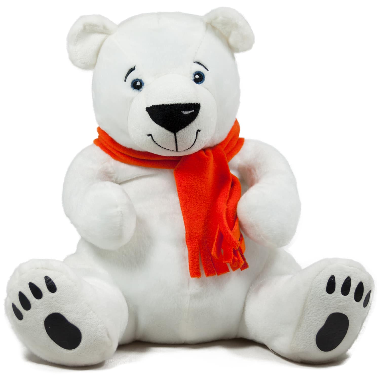 Polar bear with scarf - Orange