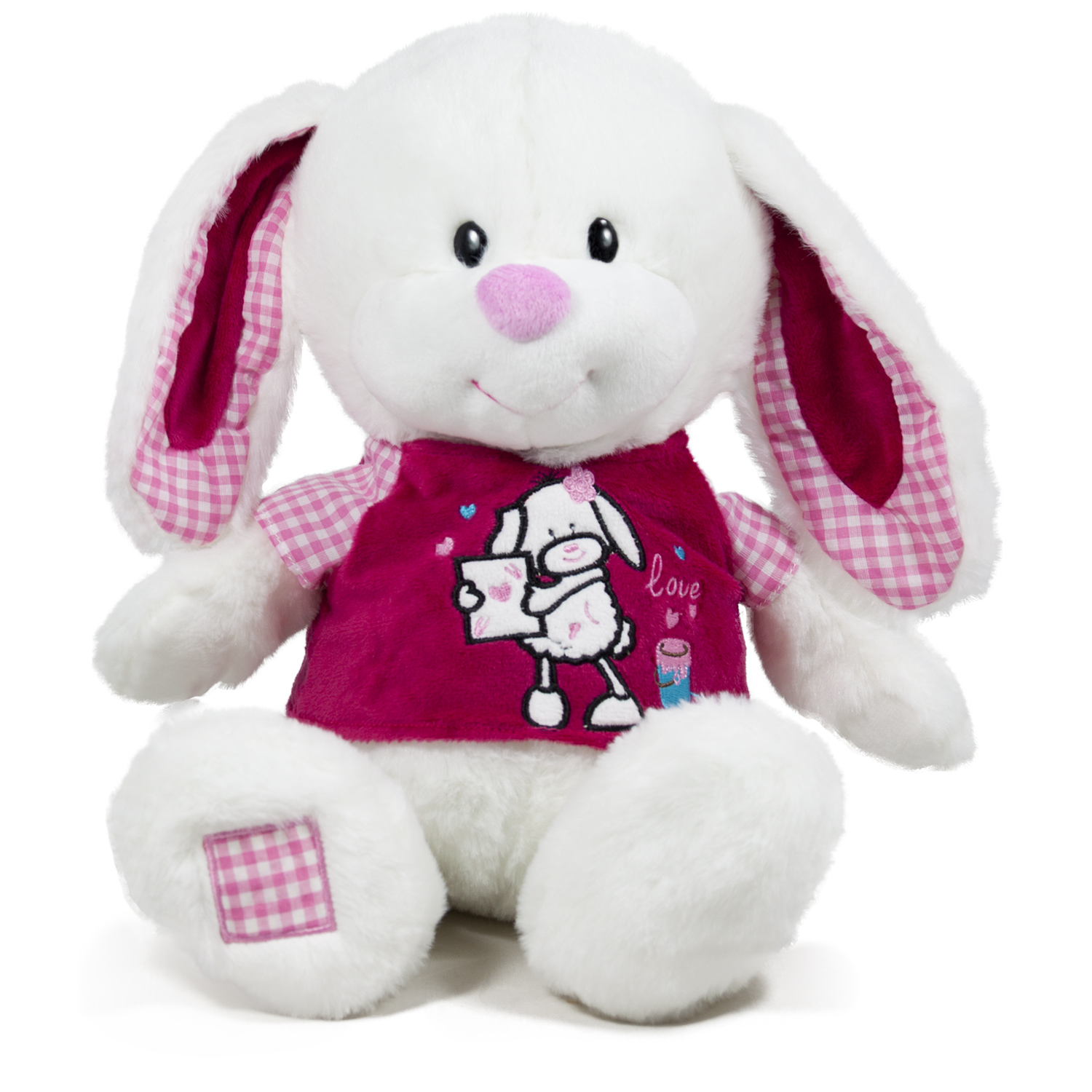 Bunny with t-shirt - White