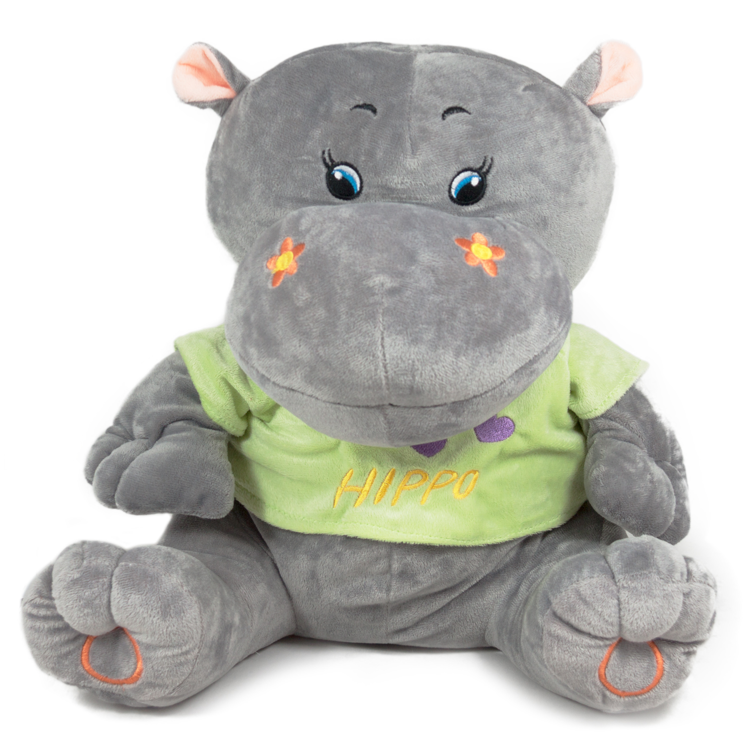 Hippo with T-shirt - Grey