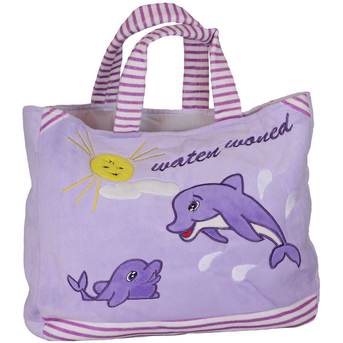Bag with dolphins - Purple