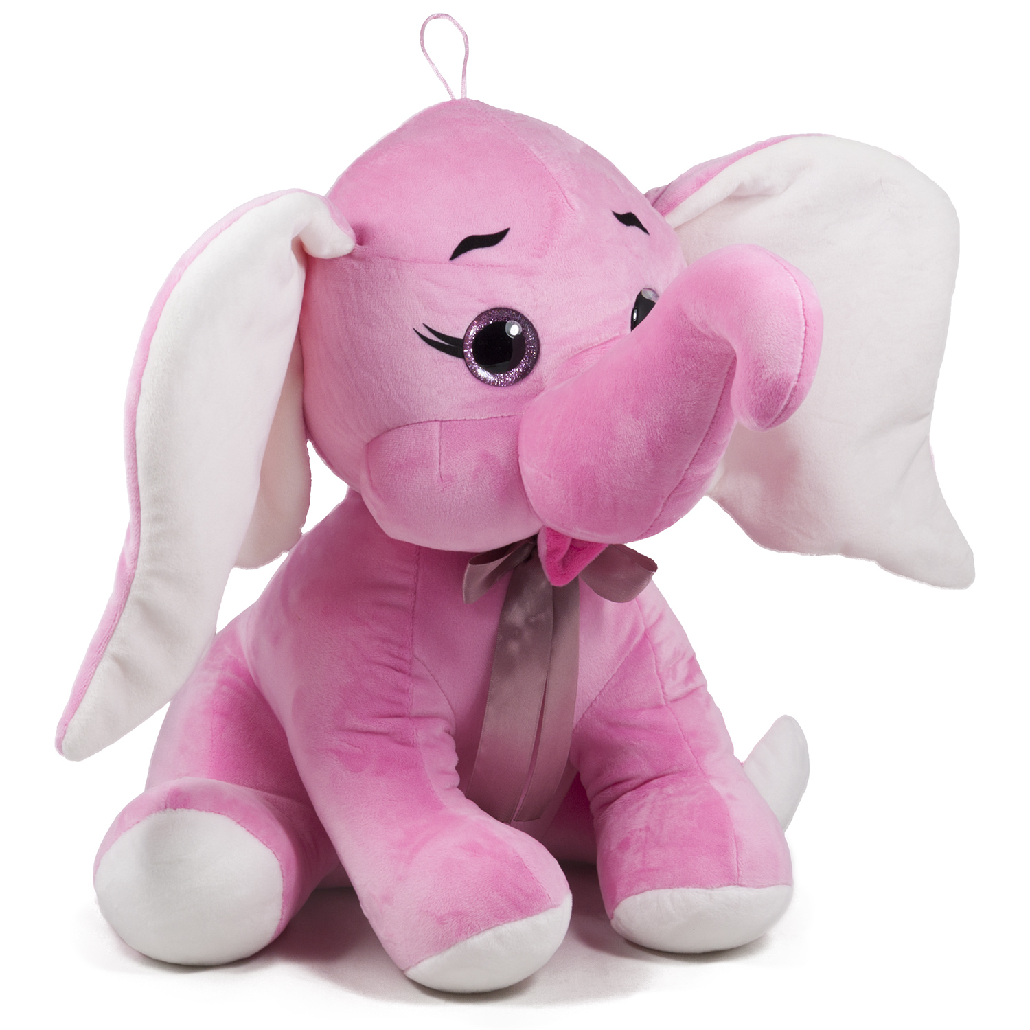 Elephant with brocade eyes - Pink