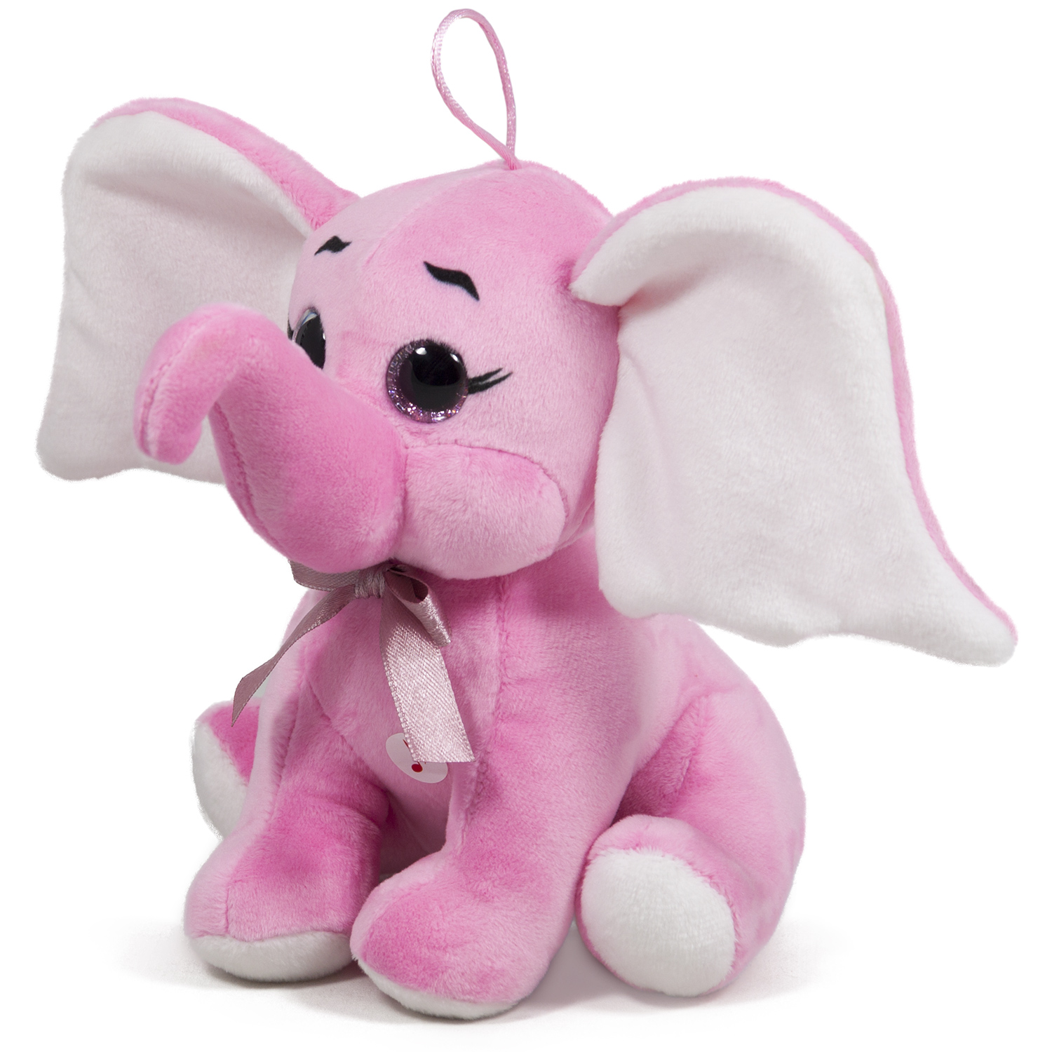 Elephant with ribbon and sound - Pink