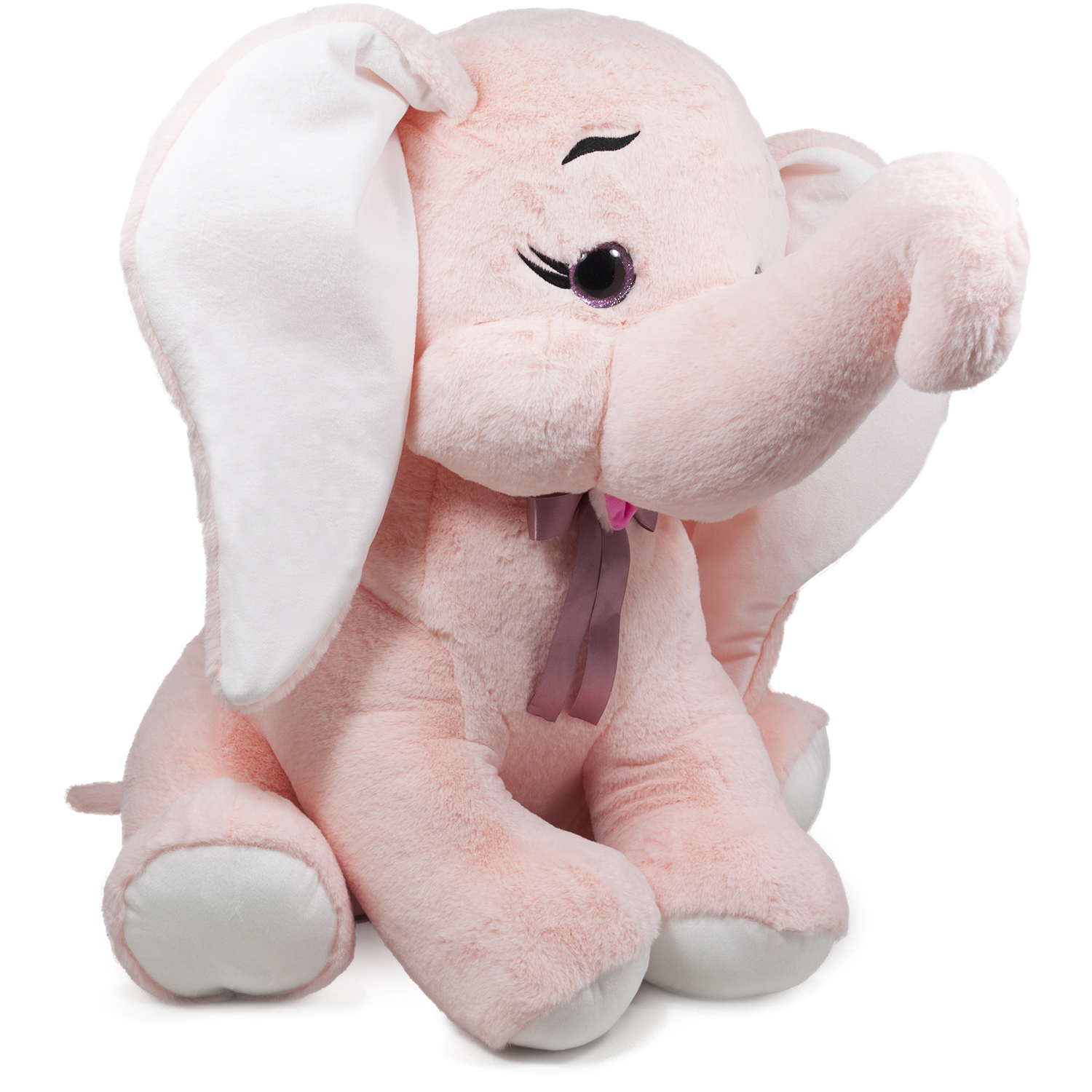 Elephant with glitter eyes - Light Pink