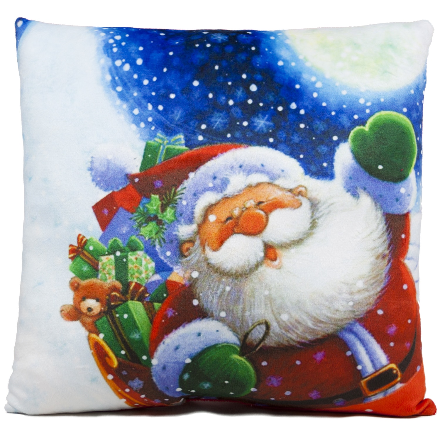Christmas pillow - Santa Claus with gifts