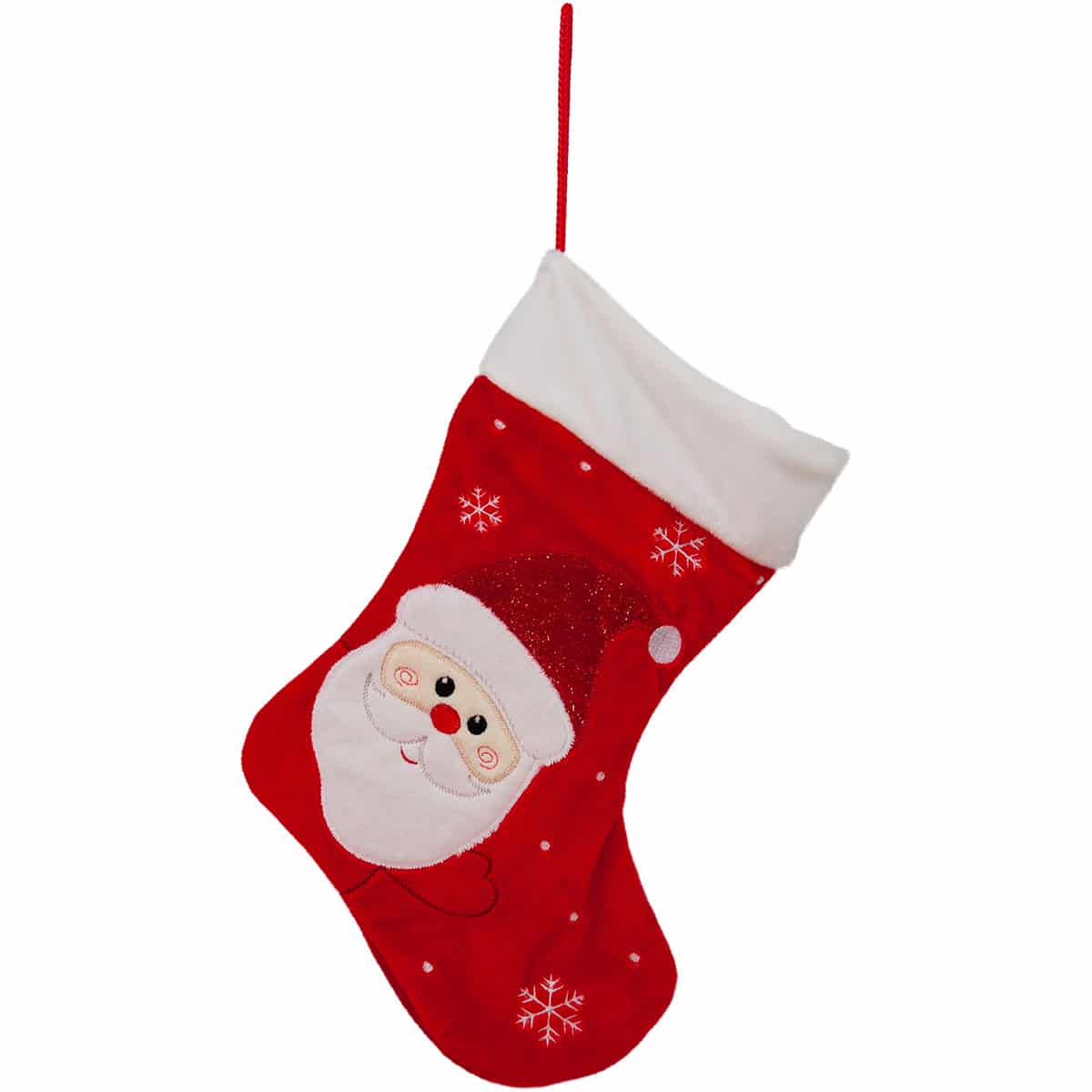 Christmas sock with Santa Claus
